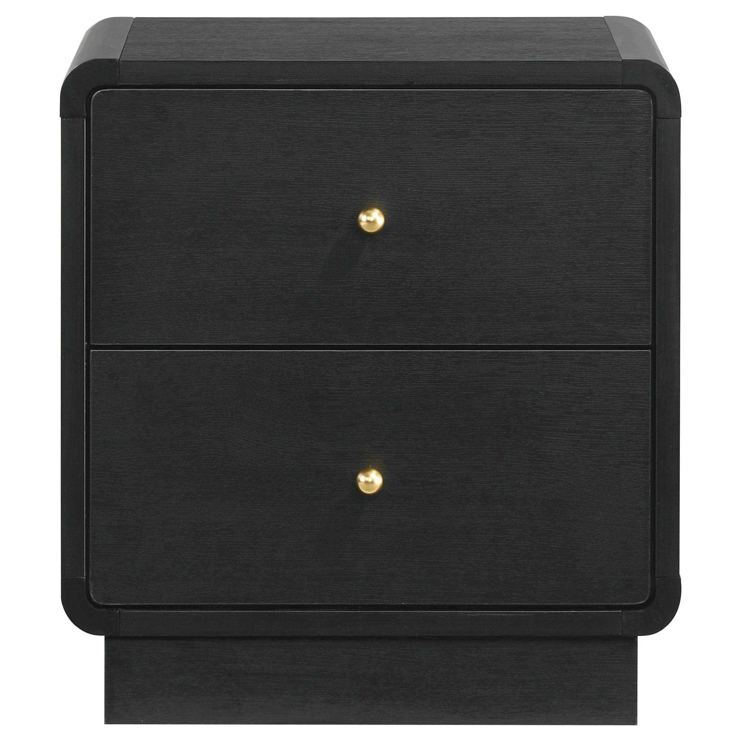Cavelle 2-drawer Nightstand Bedide Table Black - Image 3