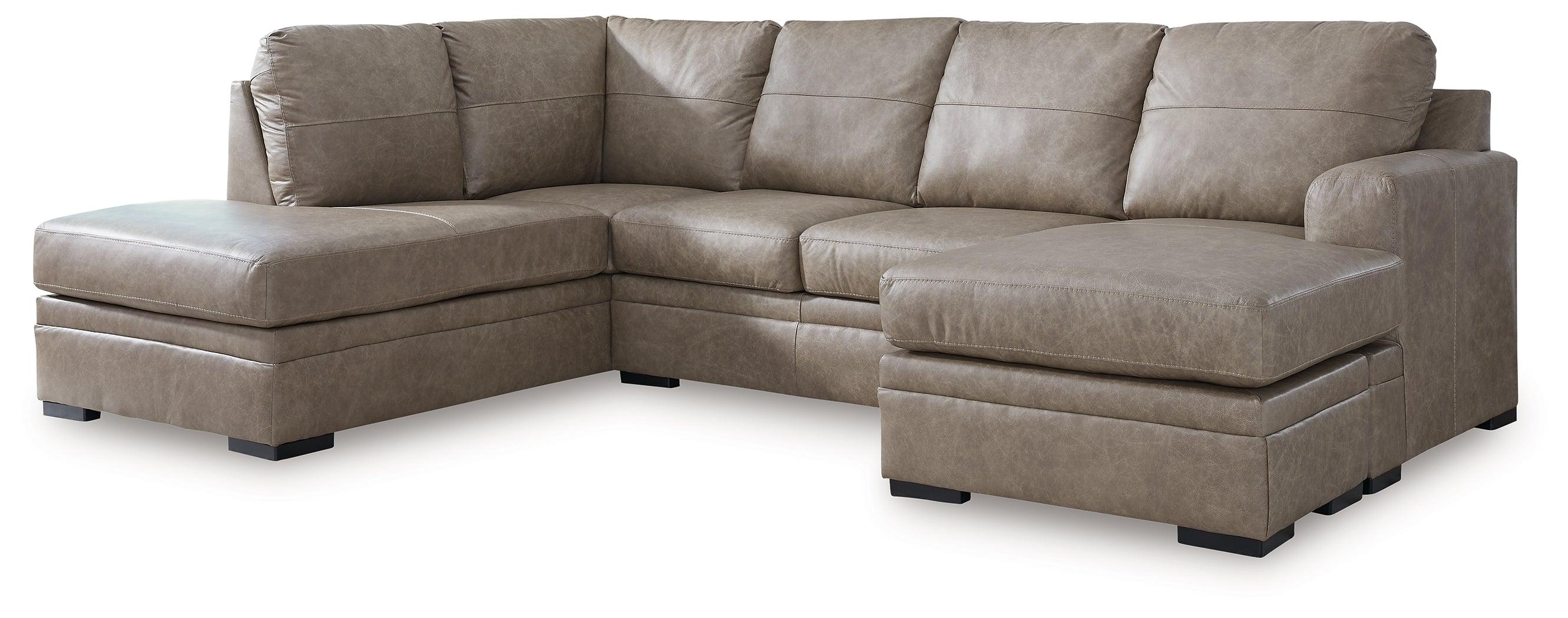 Amuleto Desert Leather 2-Piece Sectional with Chaise - Image 2