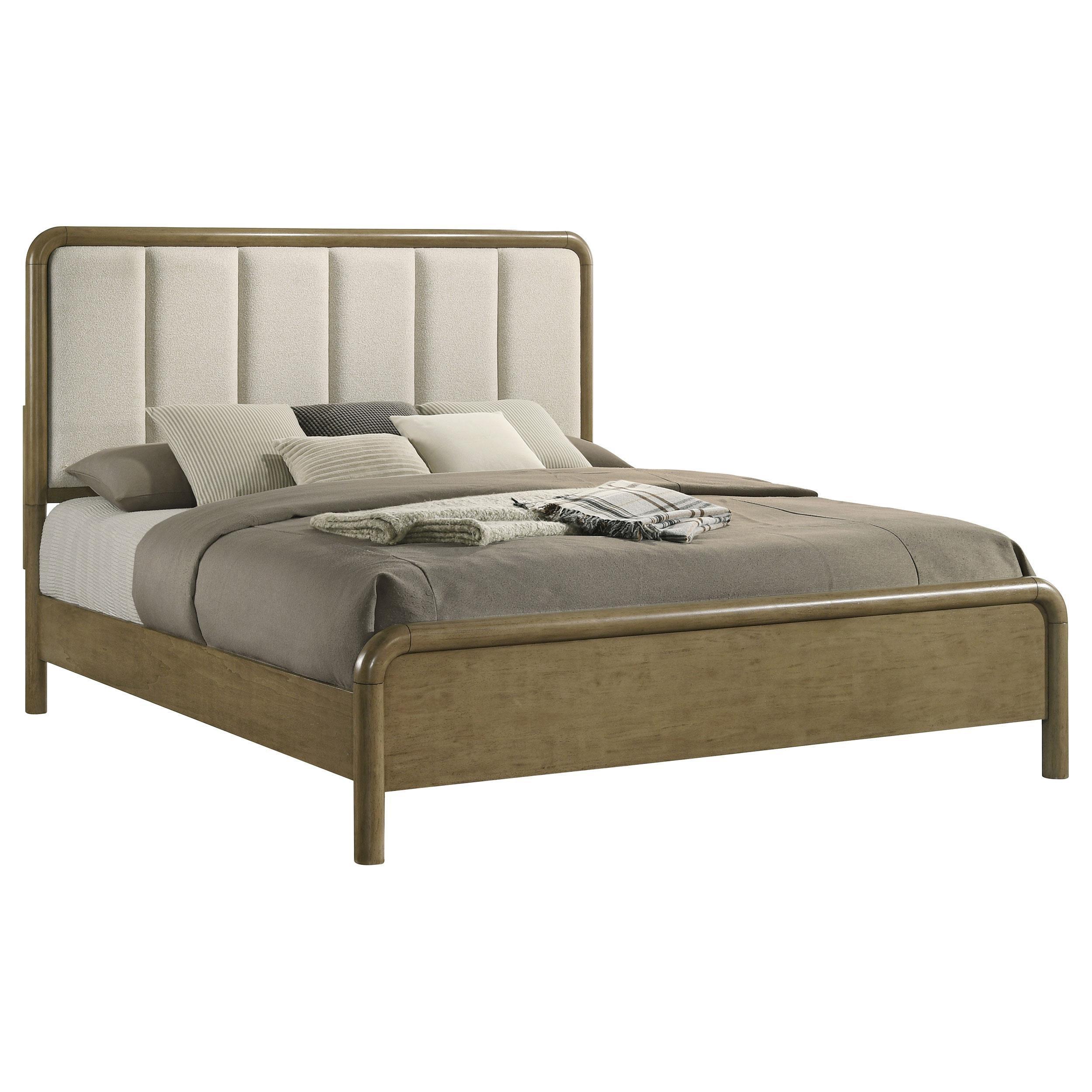Amsbury 59-inch Upholstered Eastern King Bed Nutmeg - Image 2