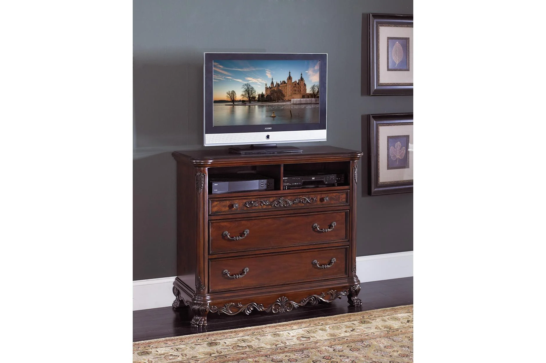 Deryn Park Cherry Poster Bedroom Set - Image 2