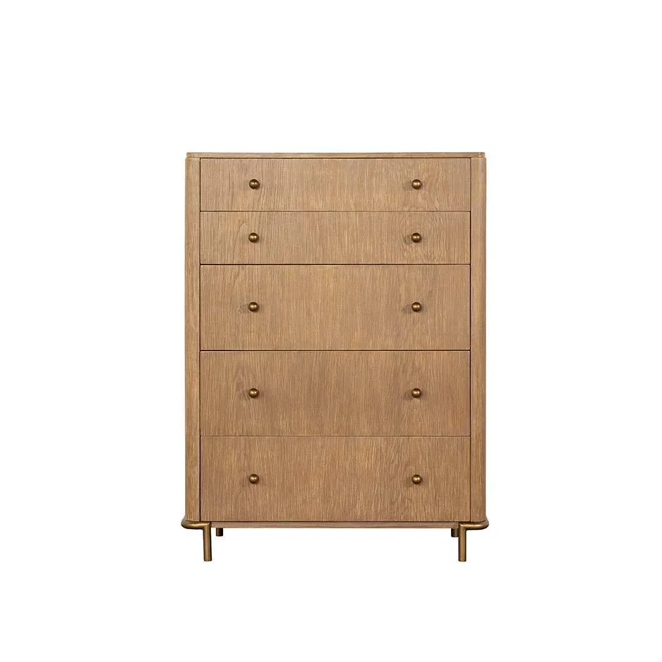 Arini 5 Drawer Chest Sand Wash - Image 2