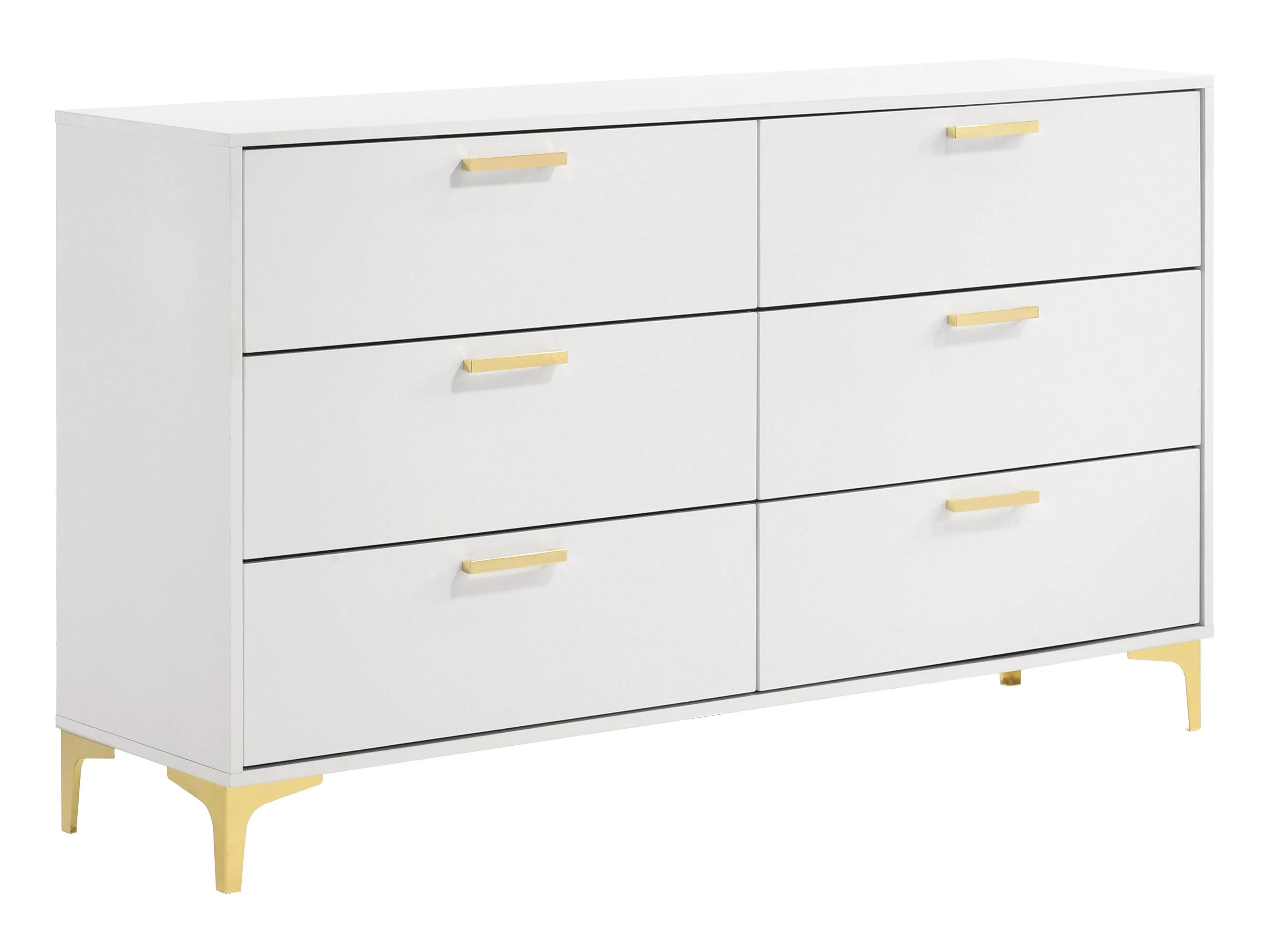 Kendall 6 Drawer Dresser White - Image 2