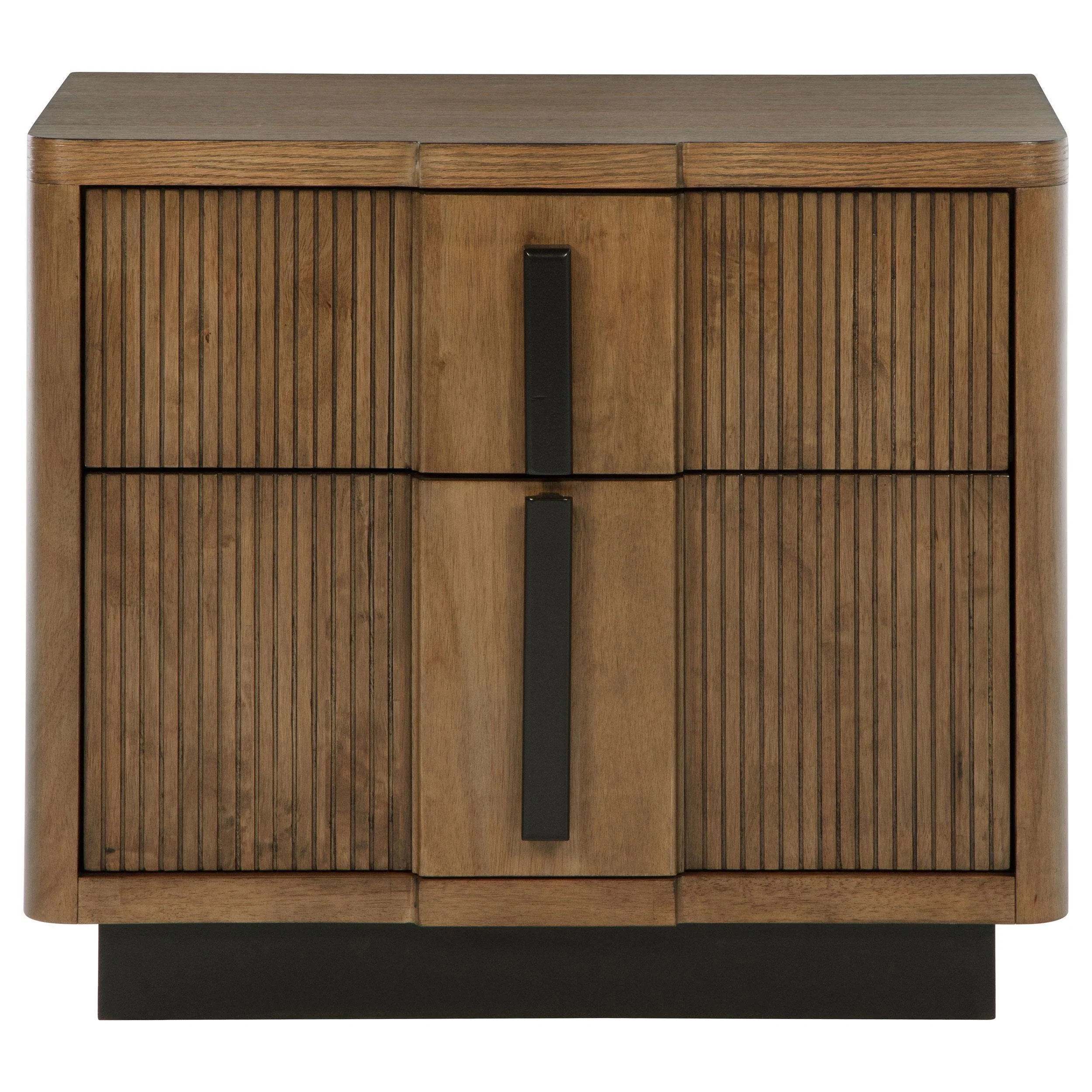 Terrace 2-drawer Nightstand Bedide Table Ash Brown - Image 3