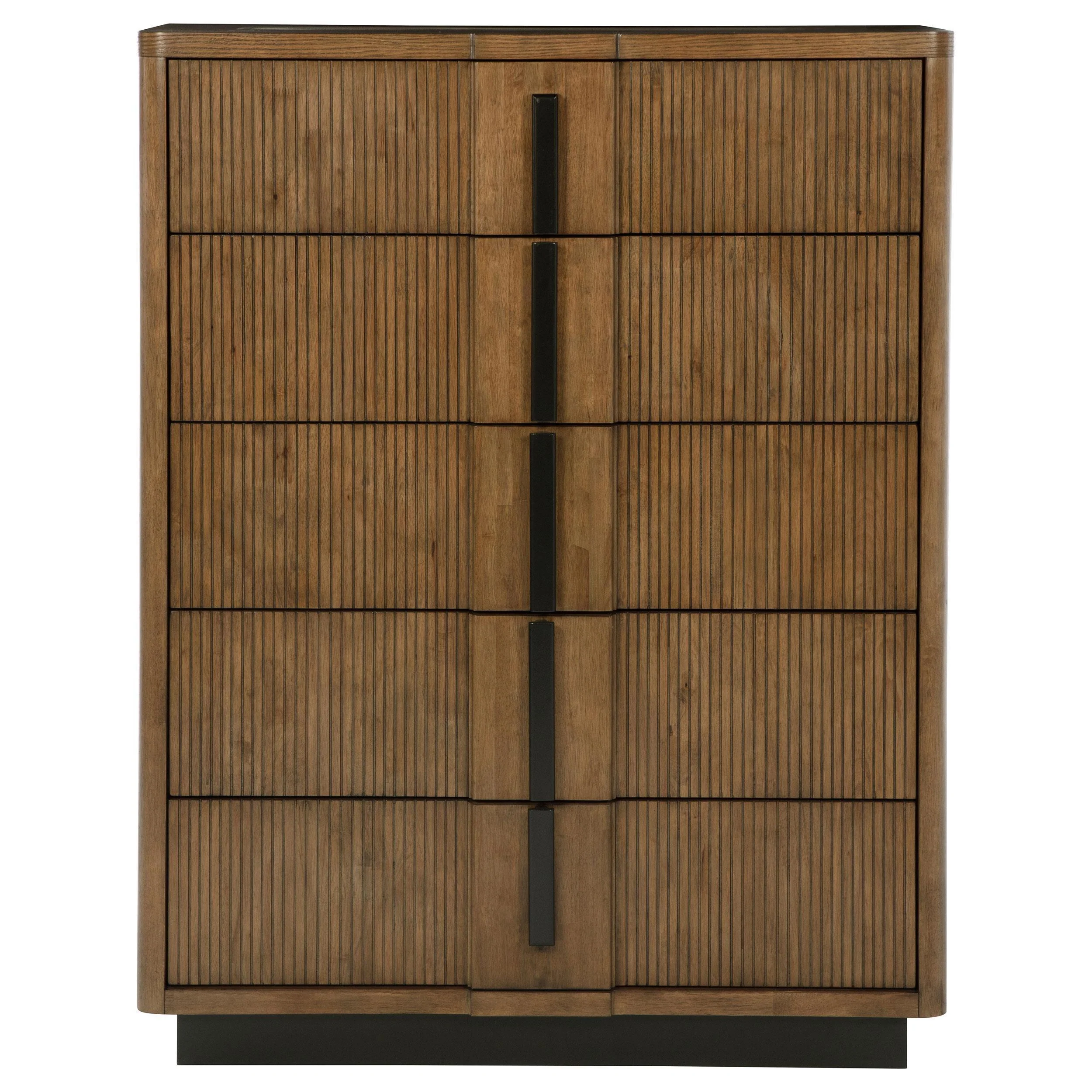 Terrace 5-drawer Chest of Drawers Ash Brown - Image 3