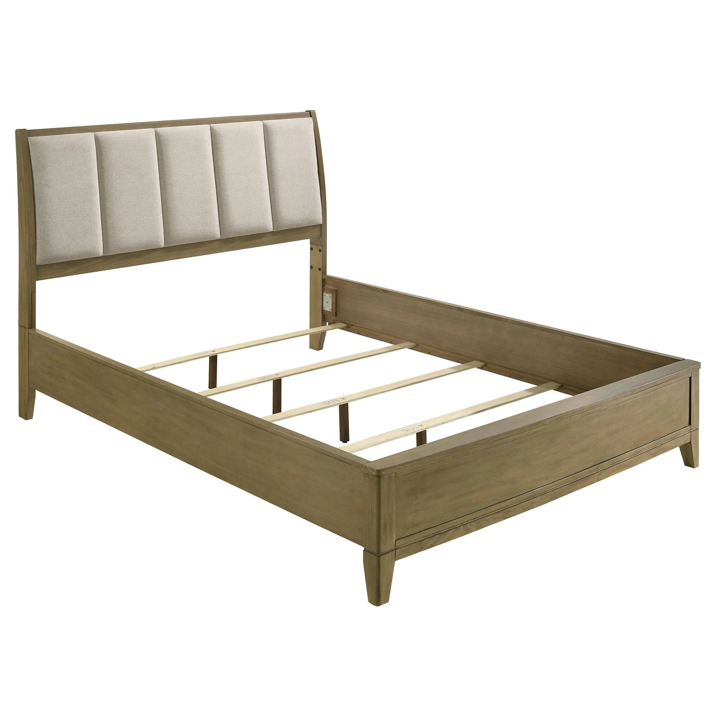 Granada Upholstered Queen Panel Bed Natural Pine - Image 3