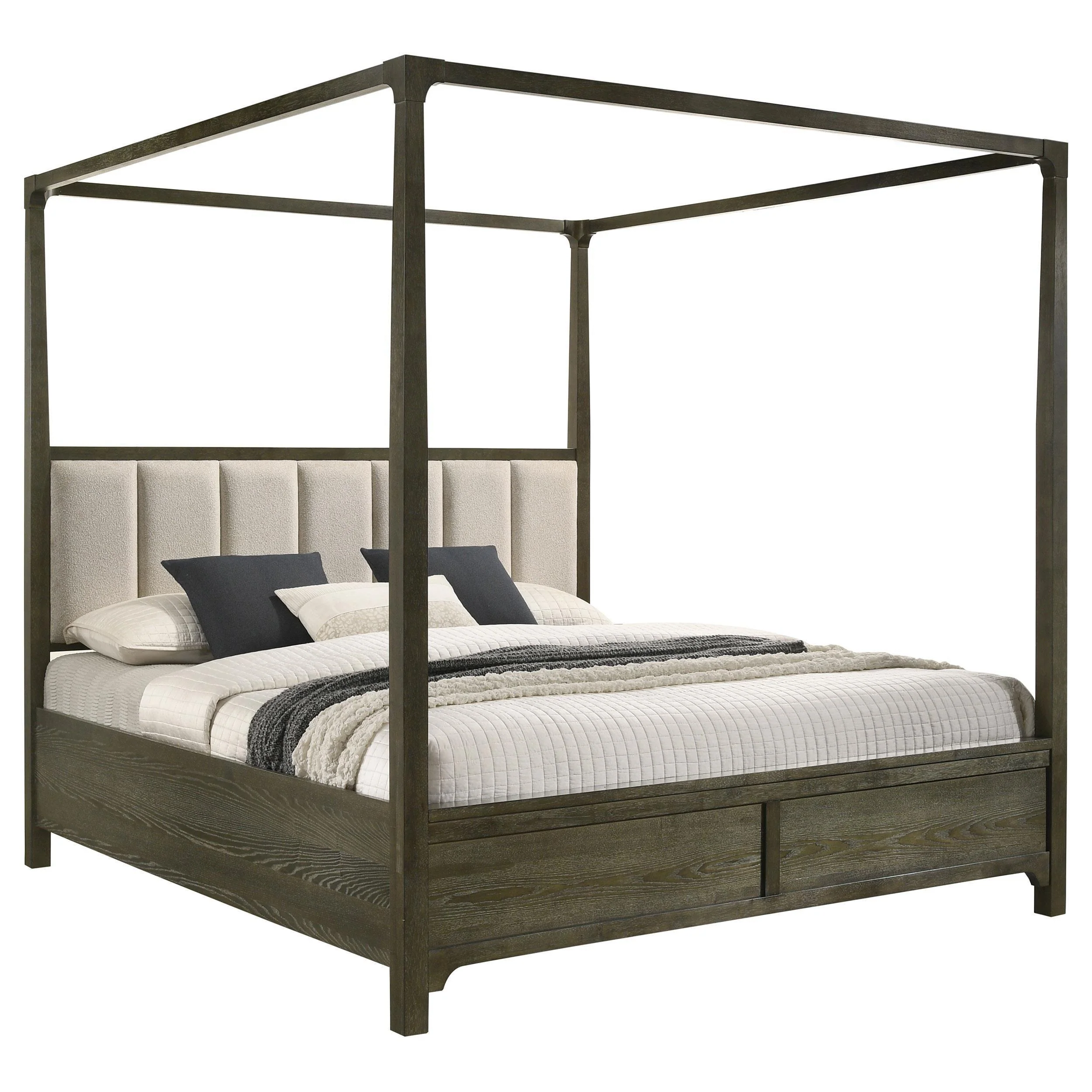 Gran Park King Four Poster Canopy Bed Dark Cocoa - Image 2