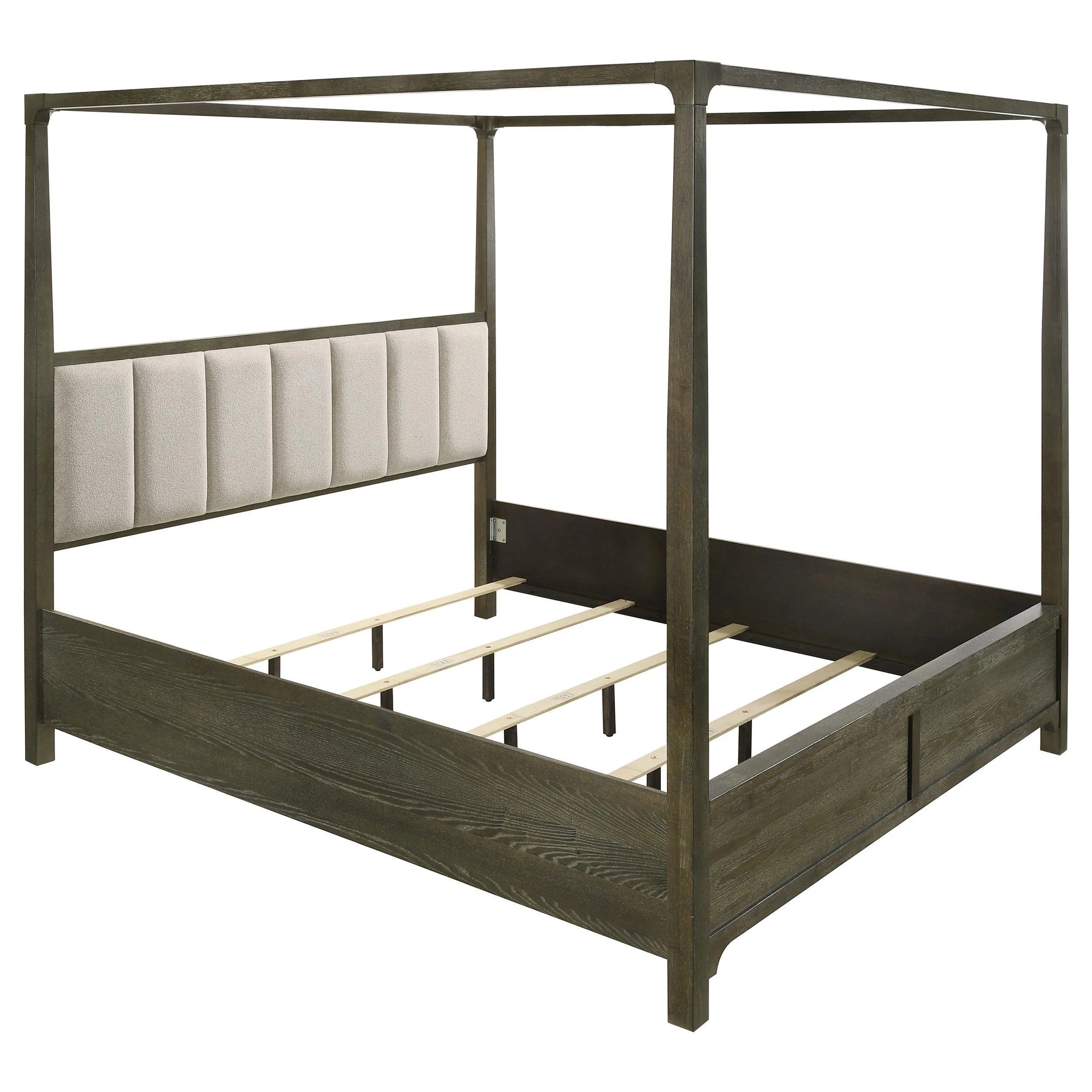 Gran Park Queen Four Poster Canopy Bed Dark Cocoa - Image 3