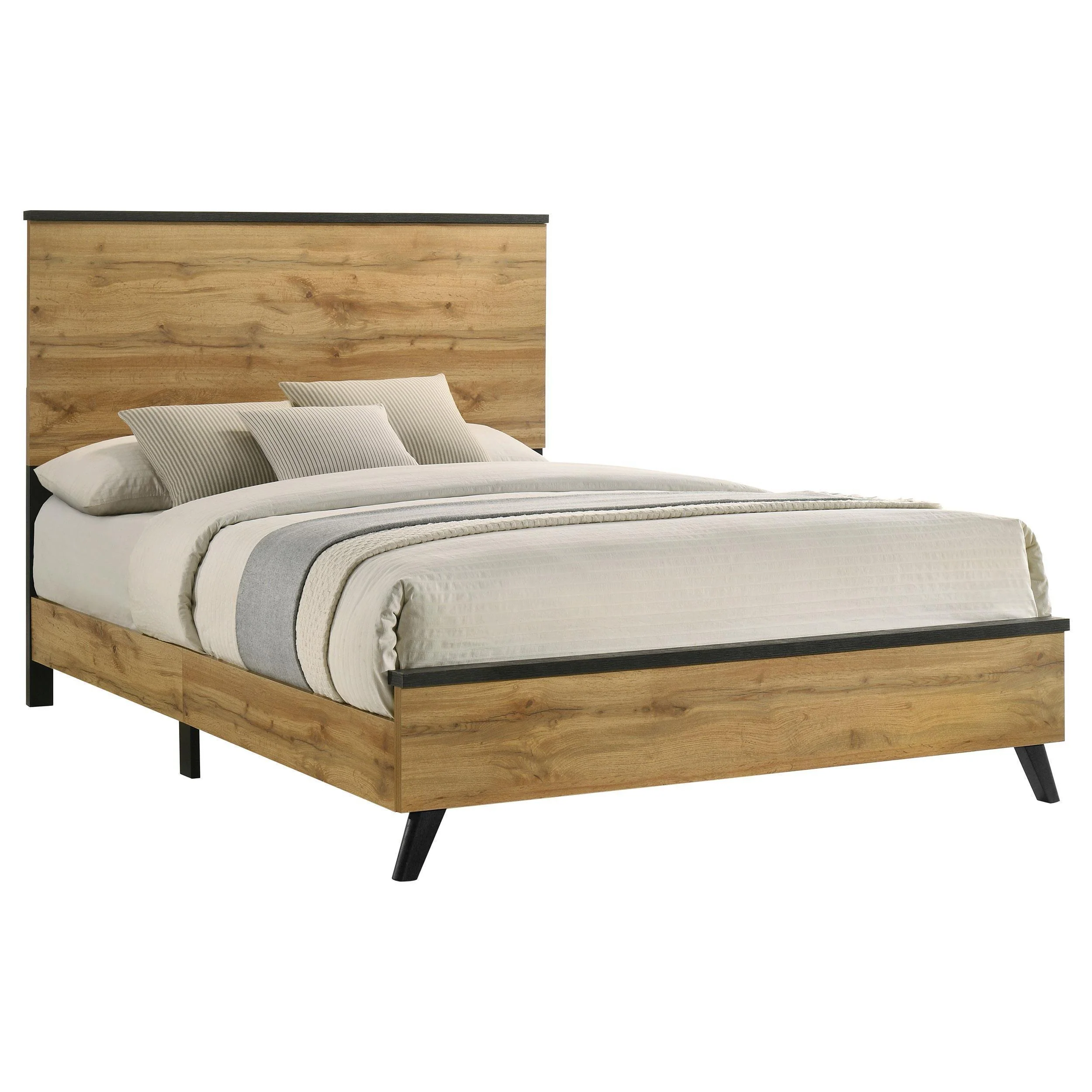 Kaywood 51-inch Queen Panel Bed Natural Pine - Image 2