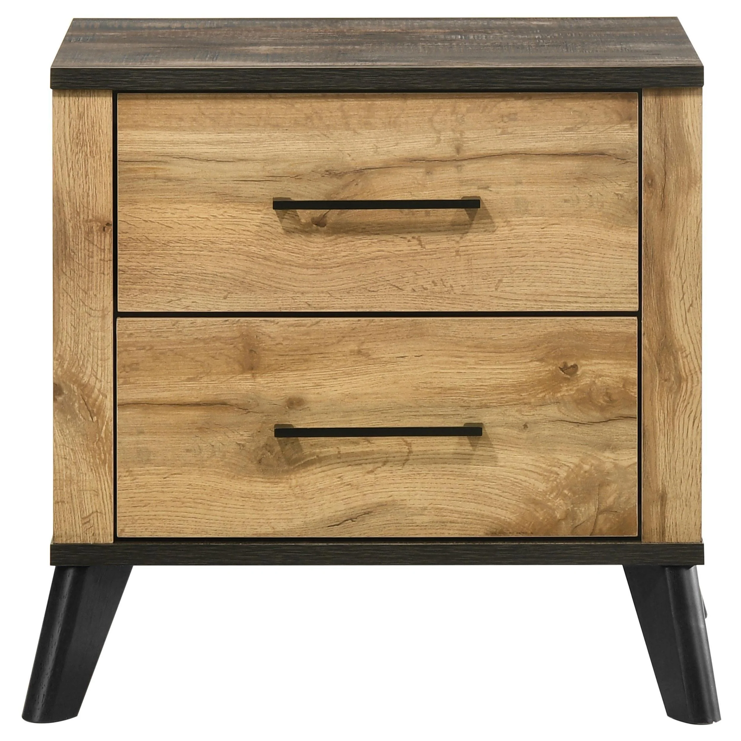 Kaywood 2-drawer Nightstand Bedide Table Natural Pine - Image 3