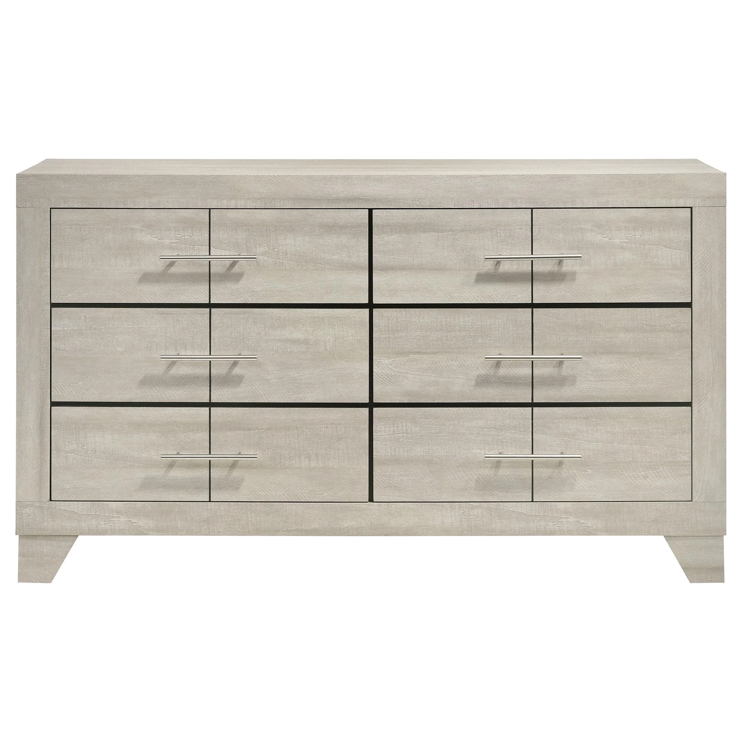 Trenton 6-drawer Bedroom Dresser Rustic Cream - Image 3