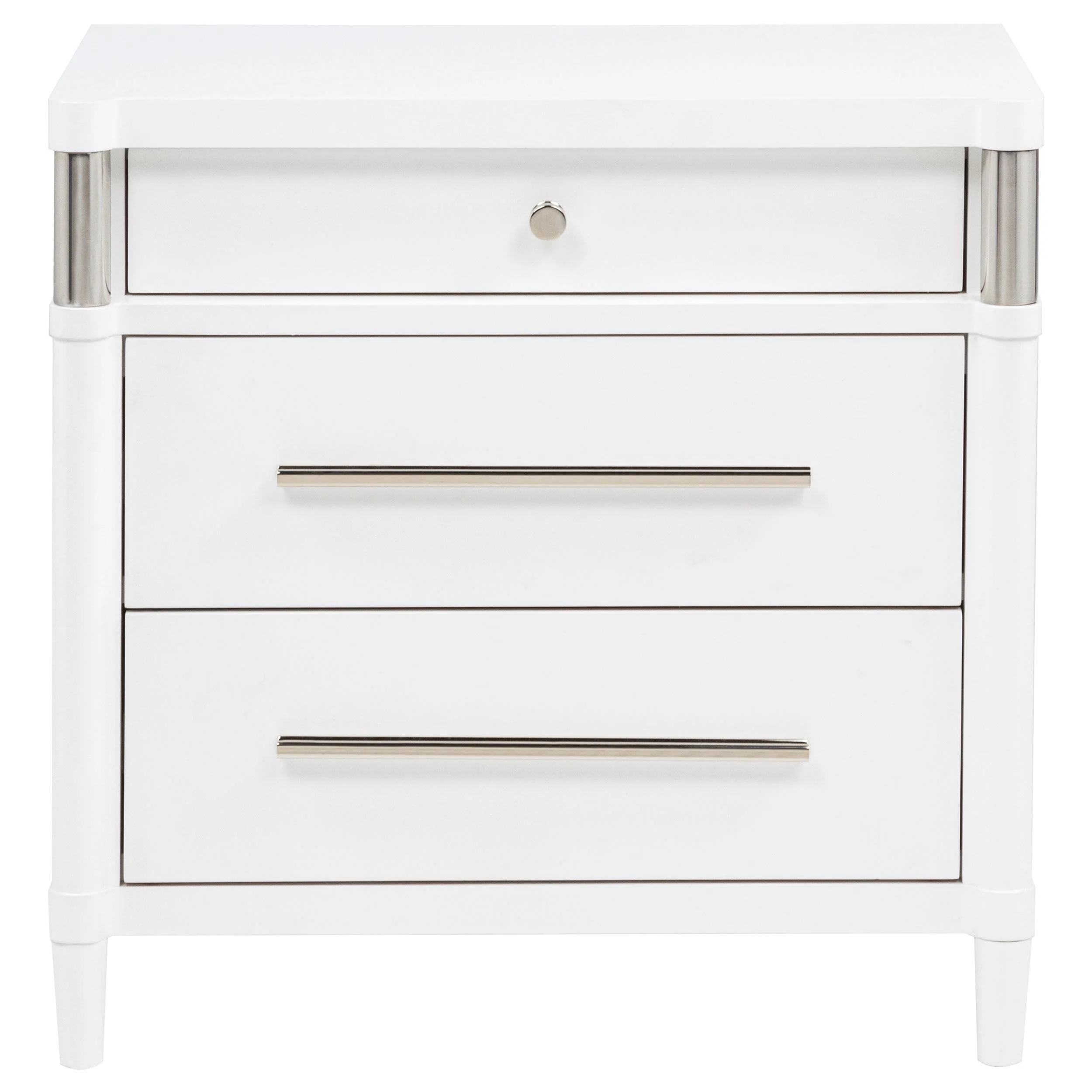 Gracemont 3-drawer Bedroom Nightstand Bedside Table White - Image 3