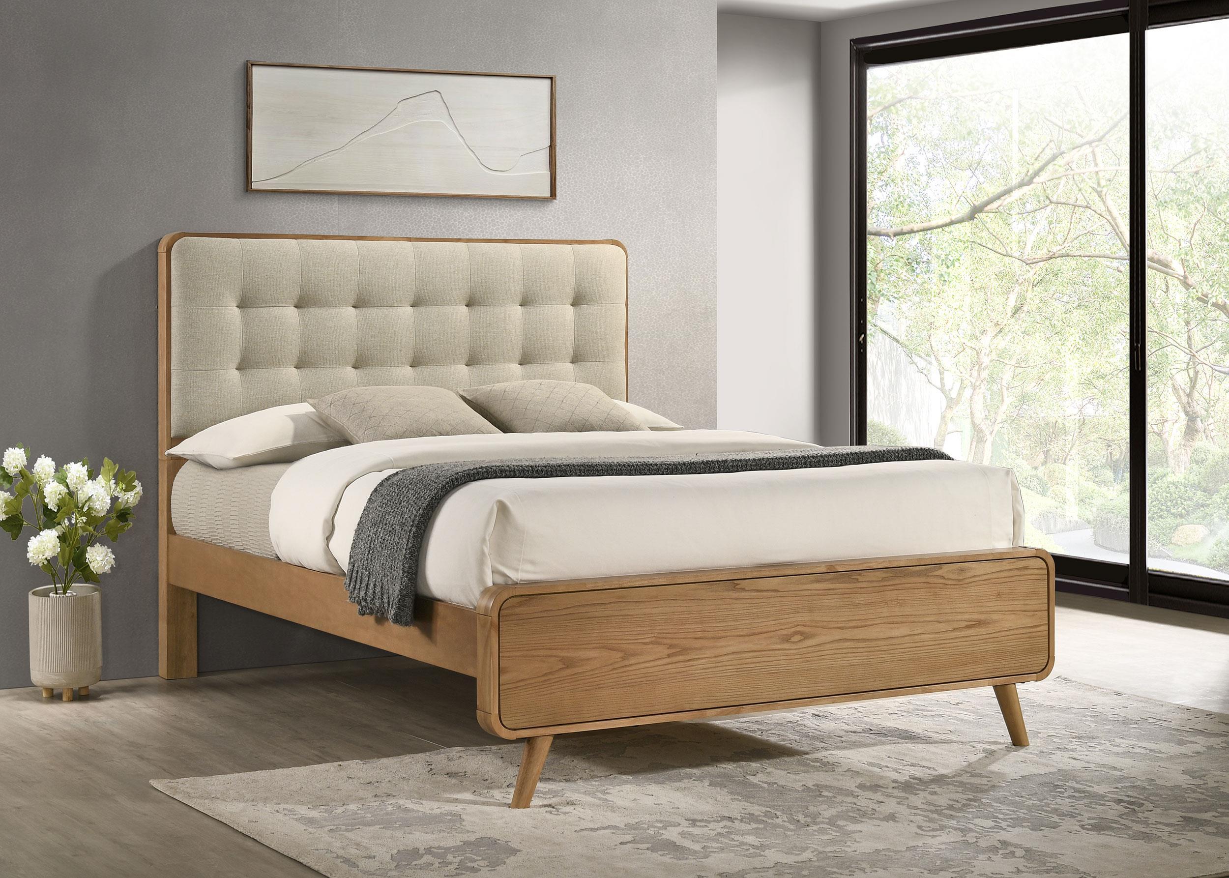 Robyn Wood Eastern King Platform Bed Light Ash - Image 2