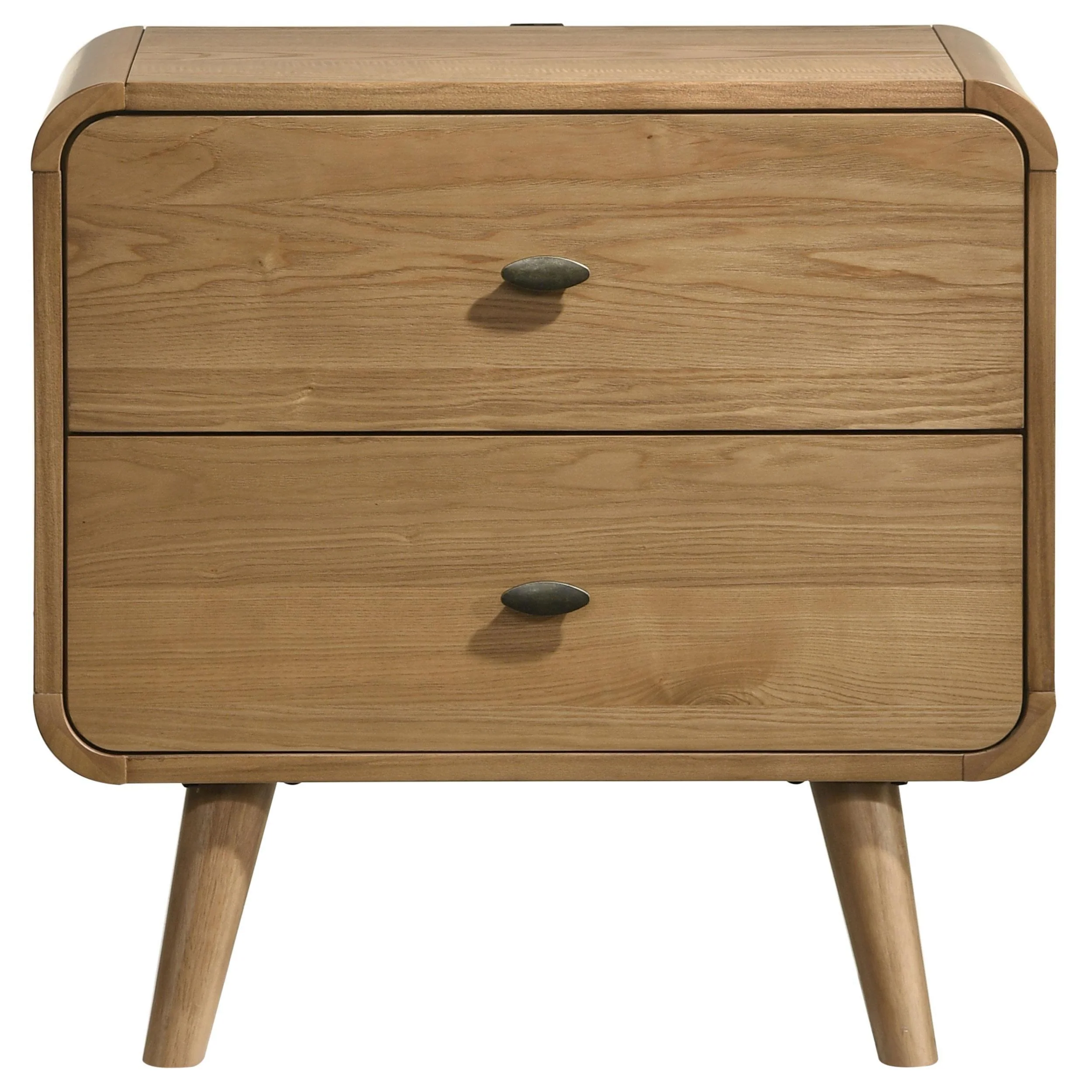 Robyn 2-drawer Nightstand Bedside Table Light Ash - Image 3