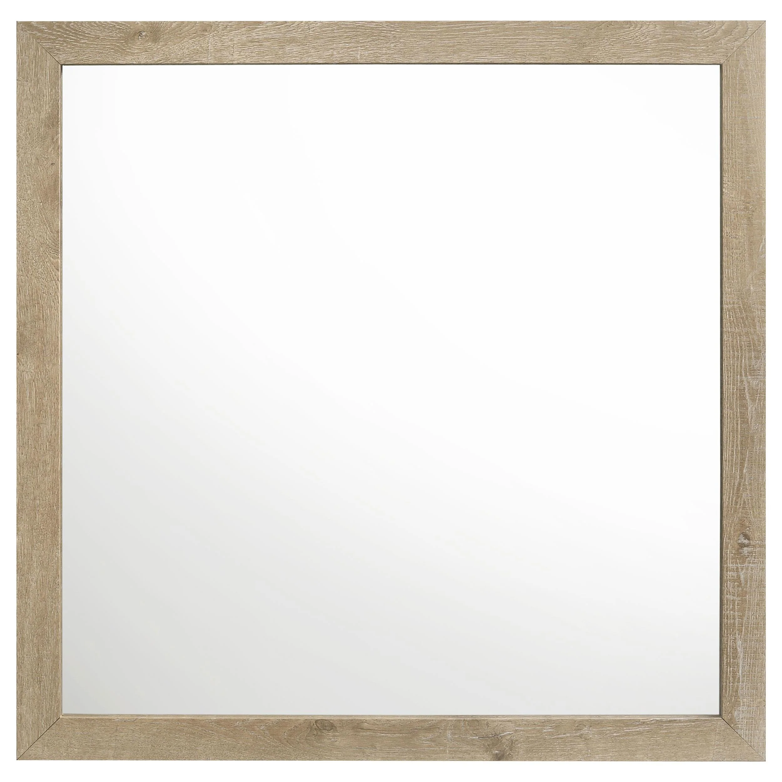 Oakglen Dresser Mirror Weathered Oak - Image 3