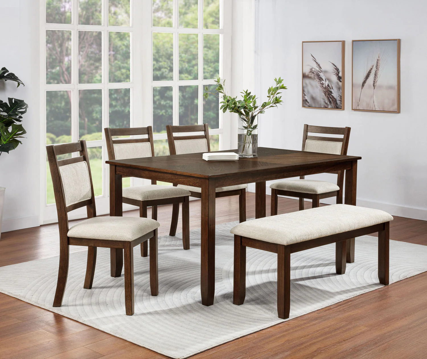 Avasa Dark Brown Dining Room Set - Image 2