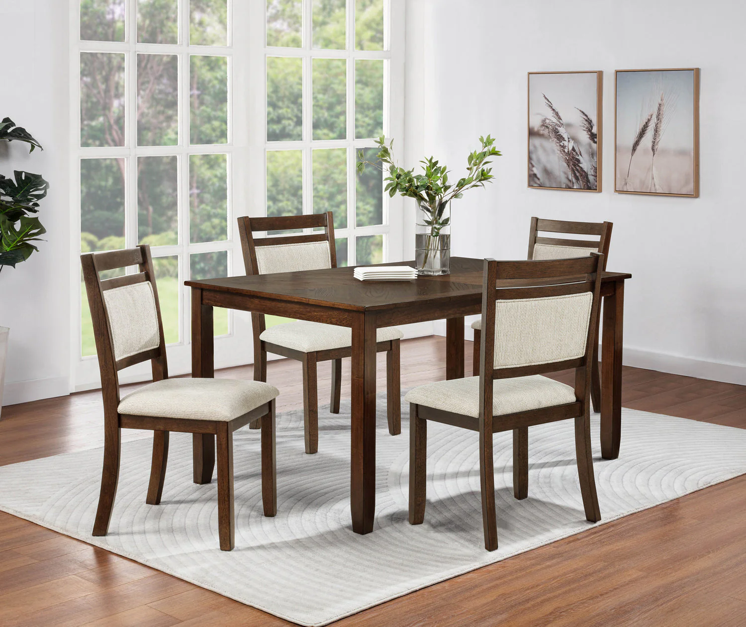 Avasa Dark Brown Dining Room Set - Image 1