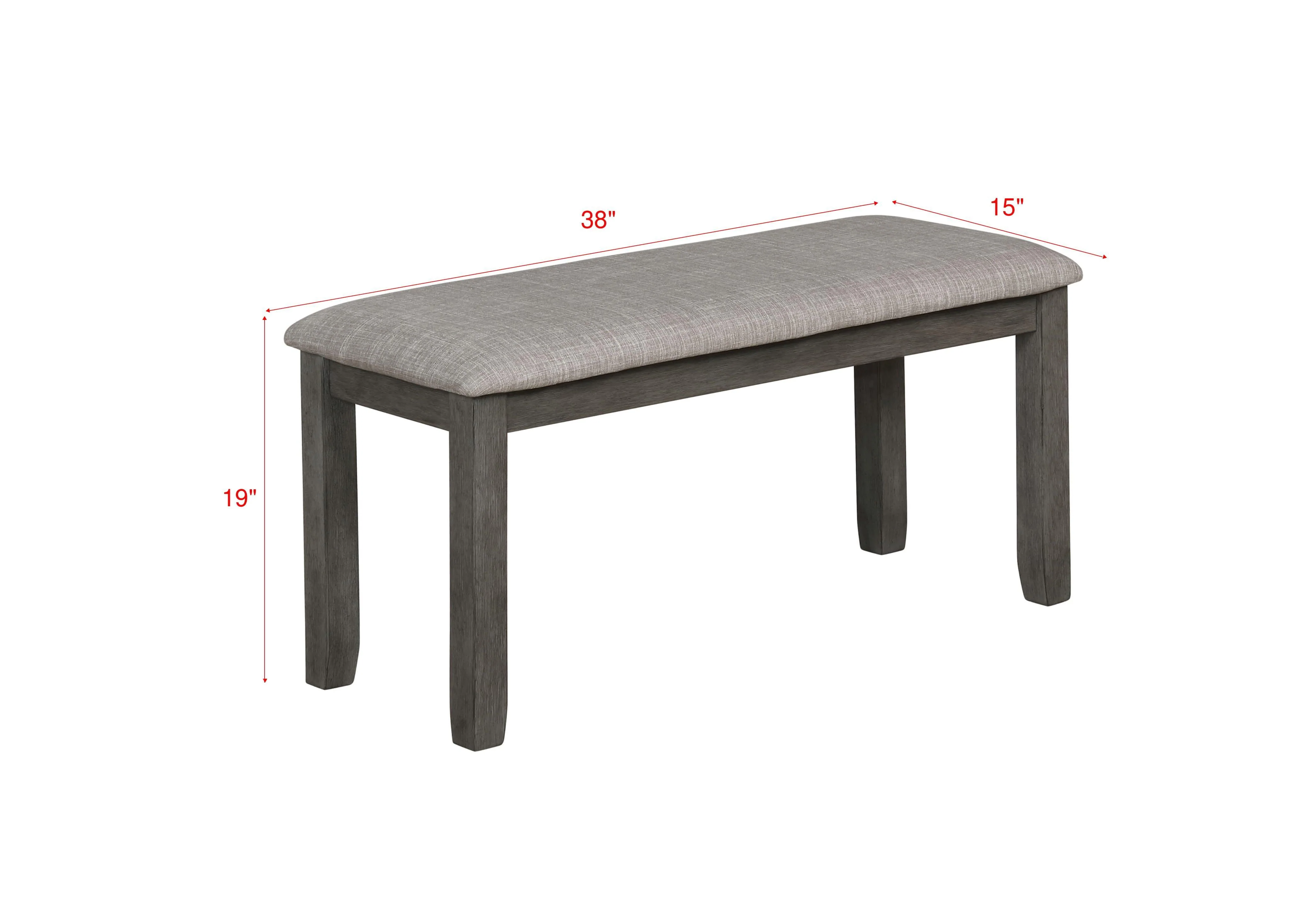 Paige Gray Rectangular 6-Piece Dining Room Set - Image 3