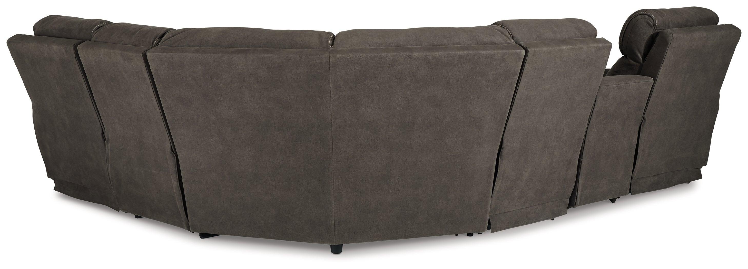 Hoopster Gunmetal 6-Piece Power Reclining Sectional - Image 3