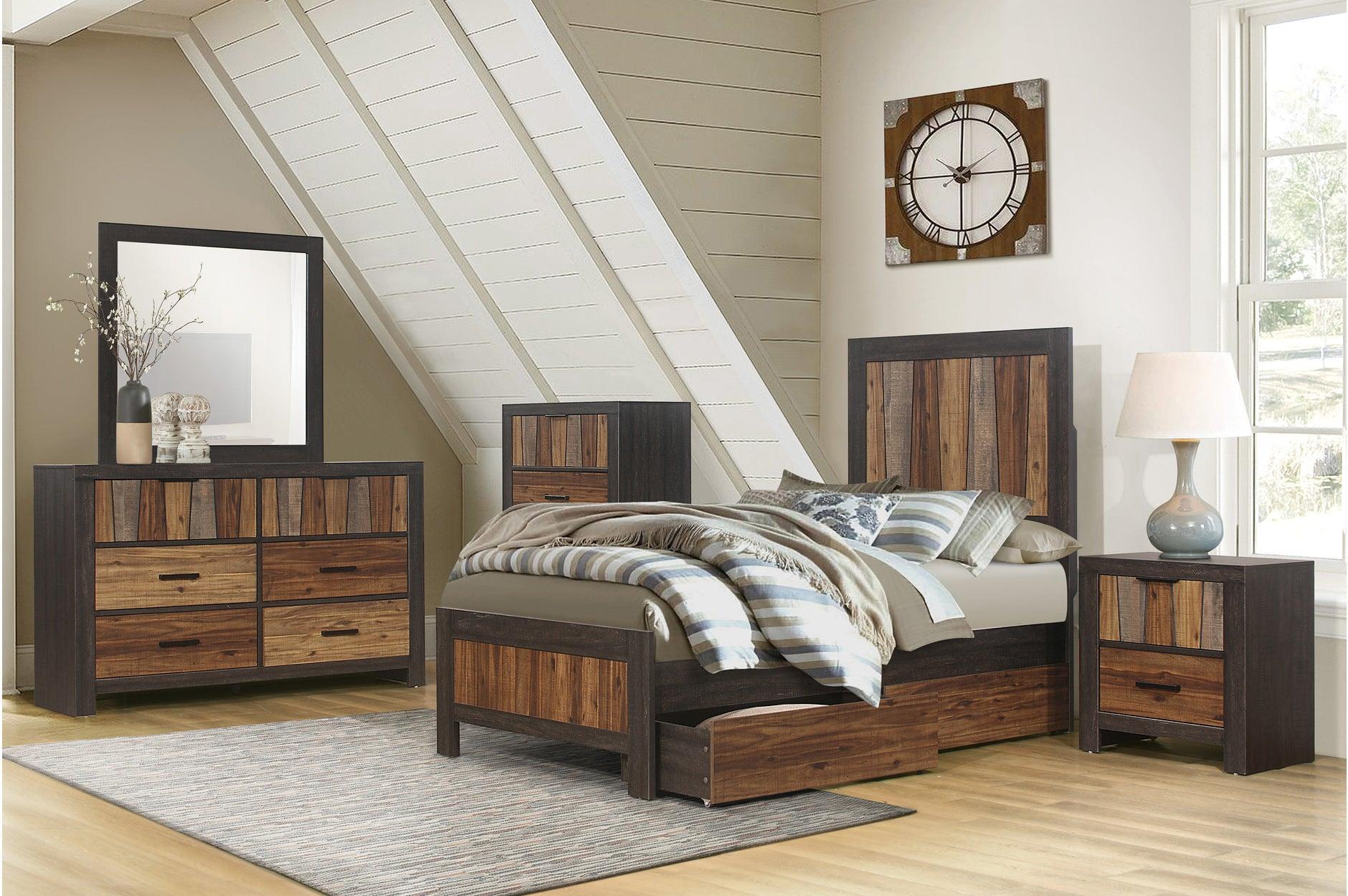 Cooper Dark Ebony Mahogany Panel Bedroom Set - Image 2