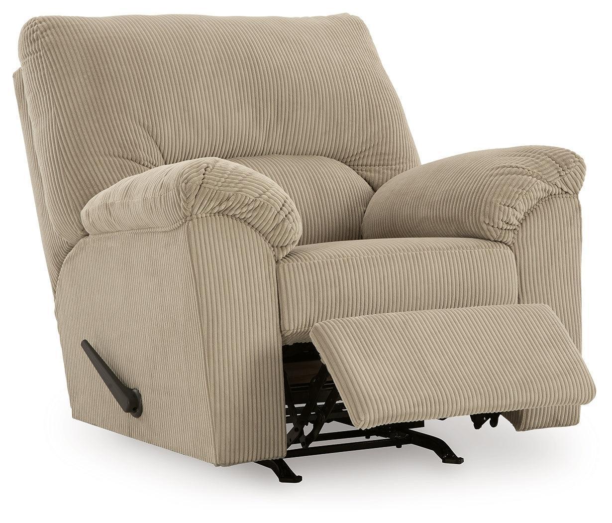 SimpleJoy Sand Chenille,Velvet Recliner - Image 3