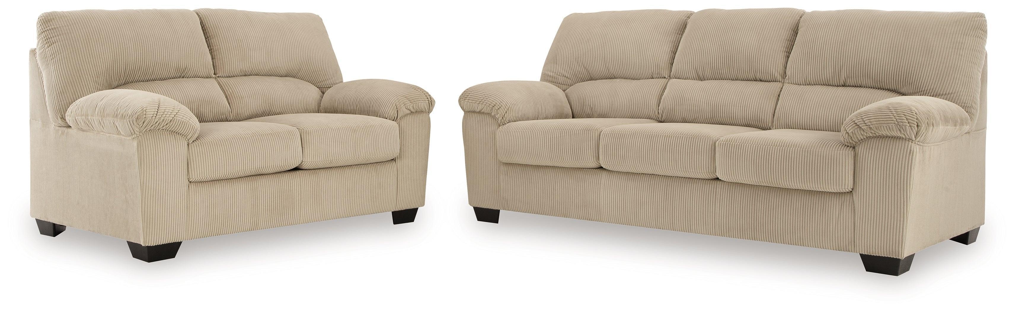 SimpleJoy Sand Sofa and Loveseat - Image 3