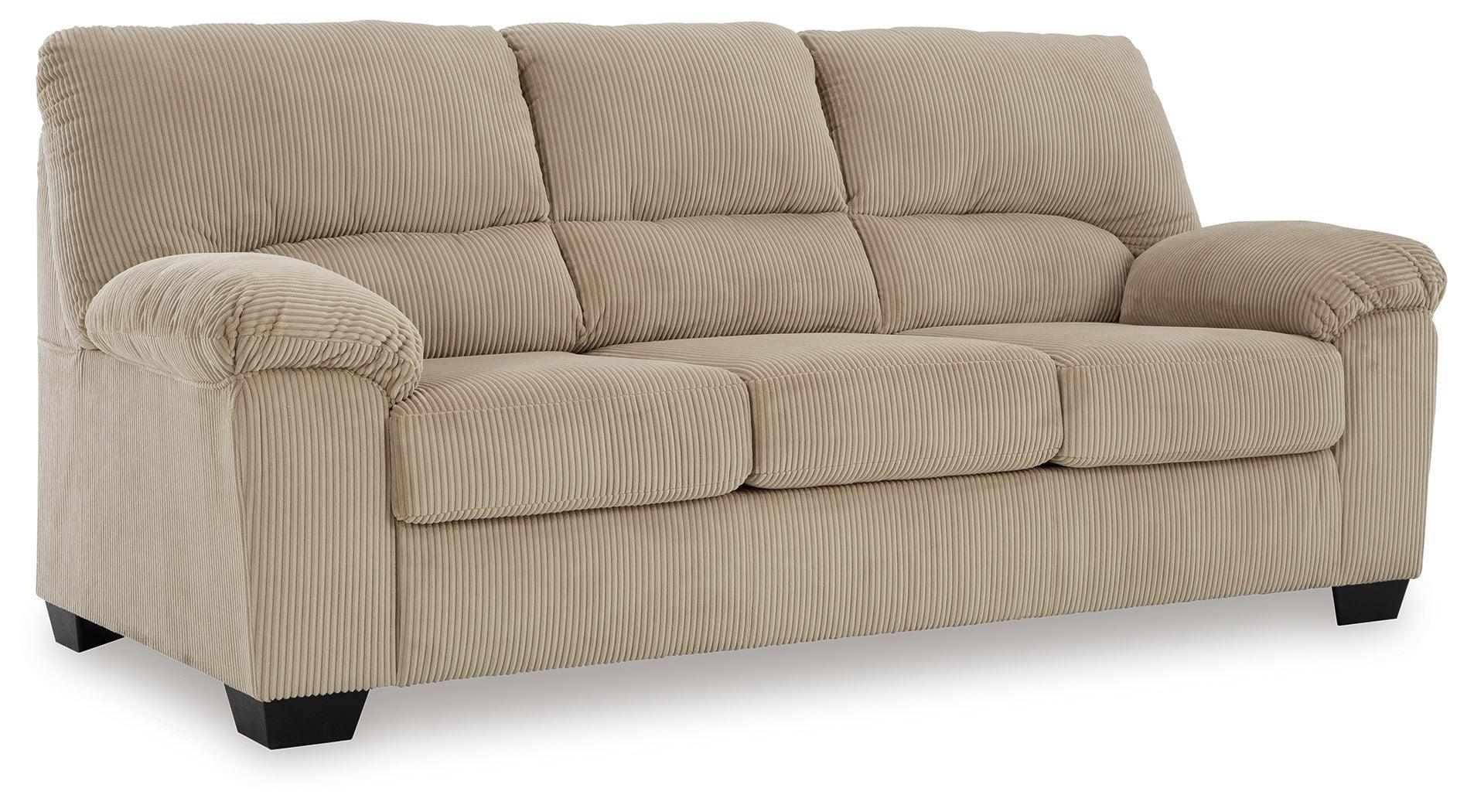 SimpleJoy Sand Chenille,Velvet Sofa - Image 2