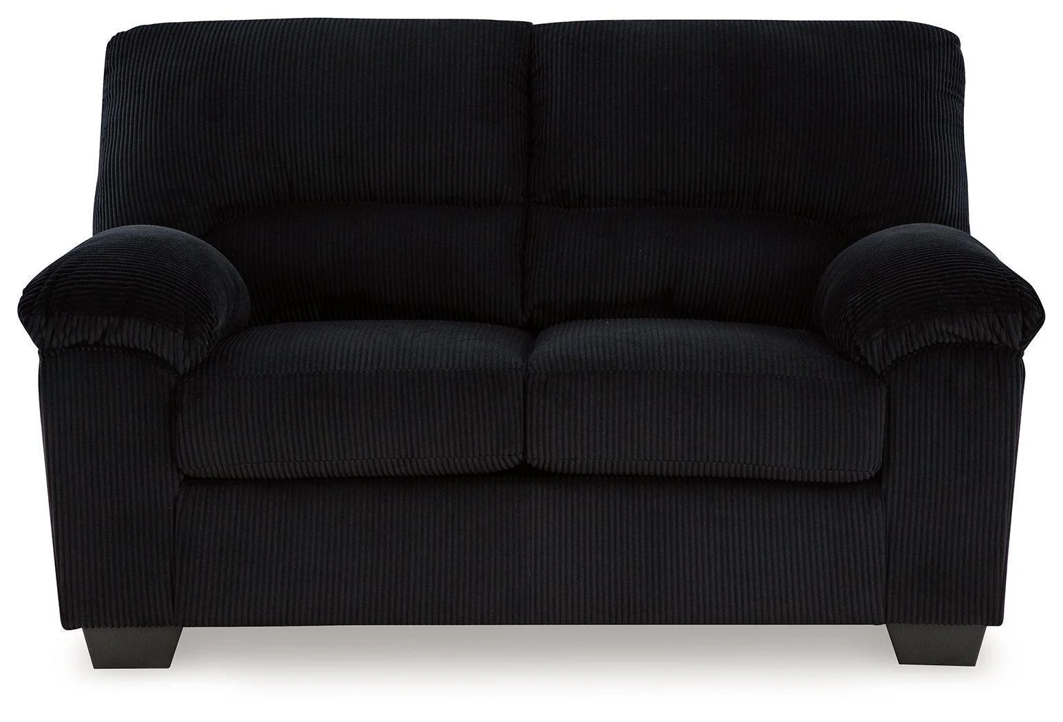 SimpleJoy Onyx Chenille,Velvet Loveseat - Image 3
