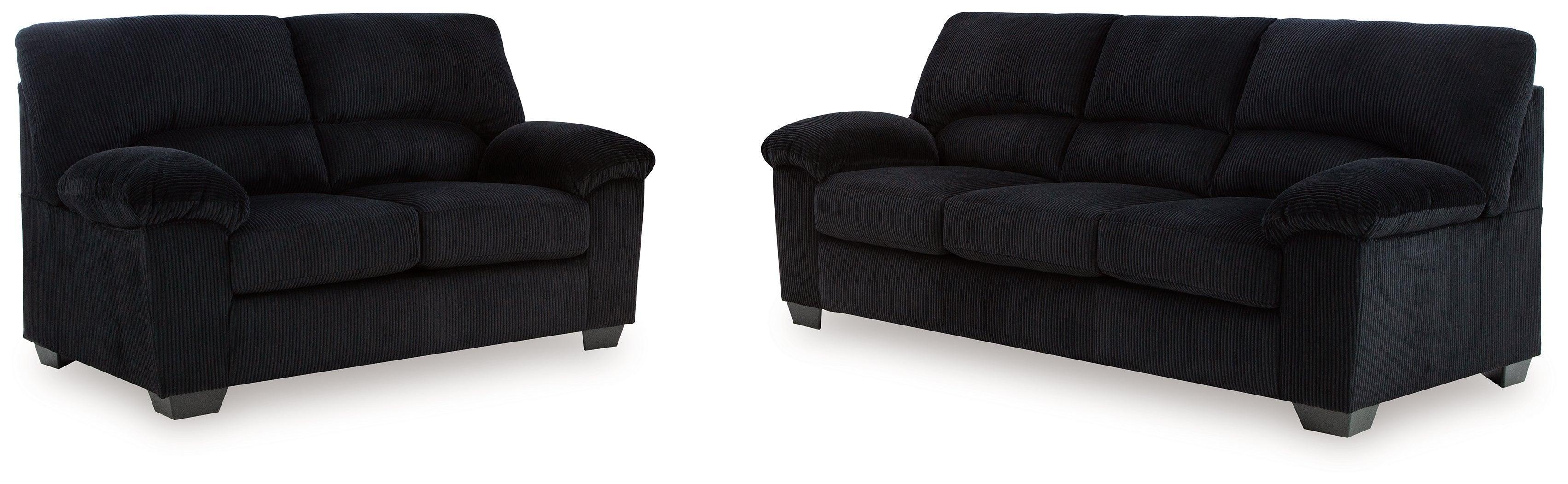 SimpleJoy Onyx Sofa and Loveseat - Image 3