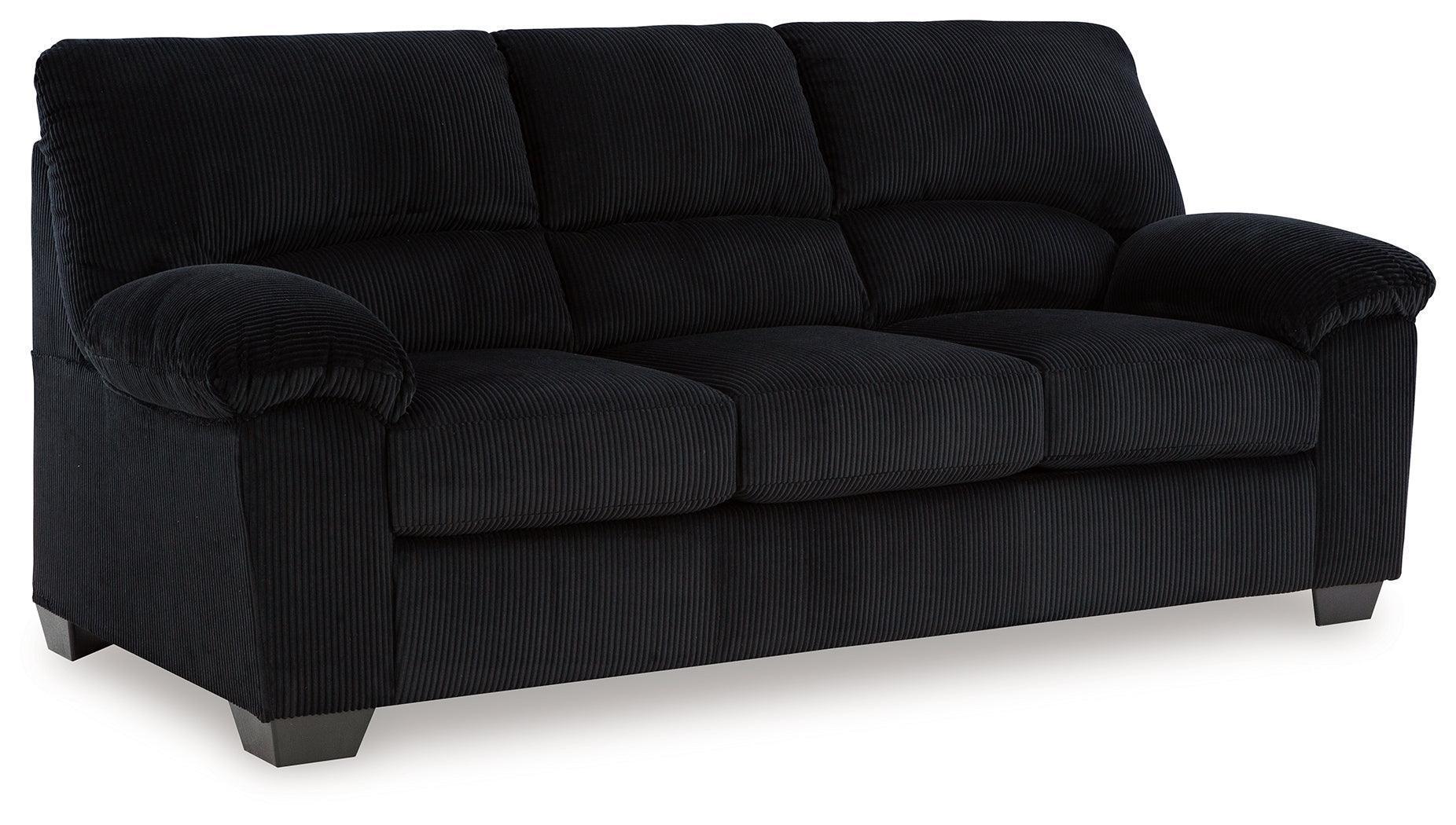 SimpleJoy Onyx Chenille,Velvet Sofa - Image 2