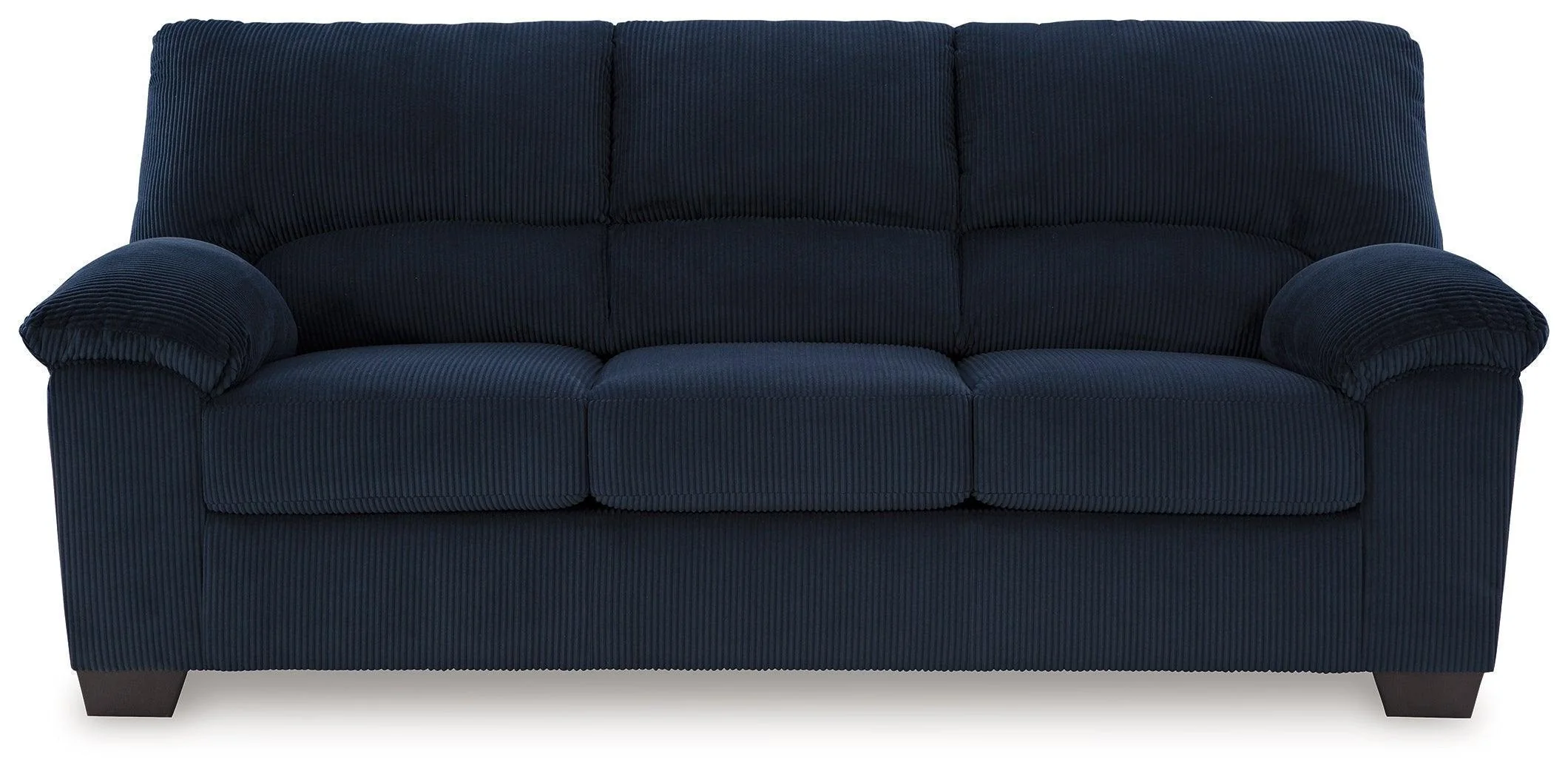 SimpleJoy Navy Chenille,Velvet Sofa - Image 3