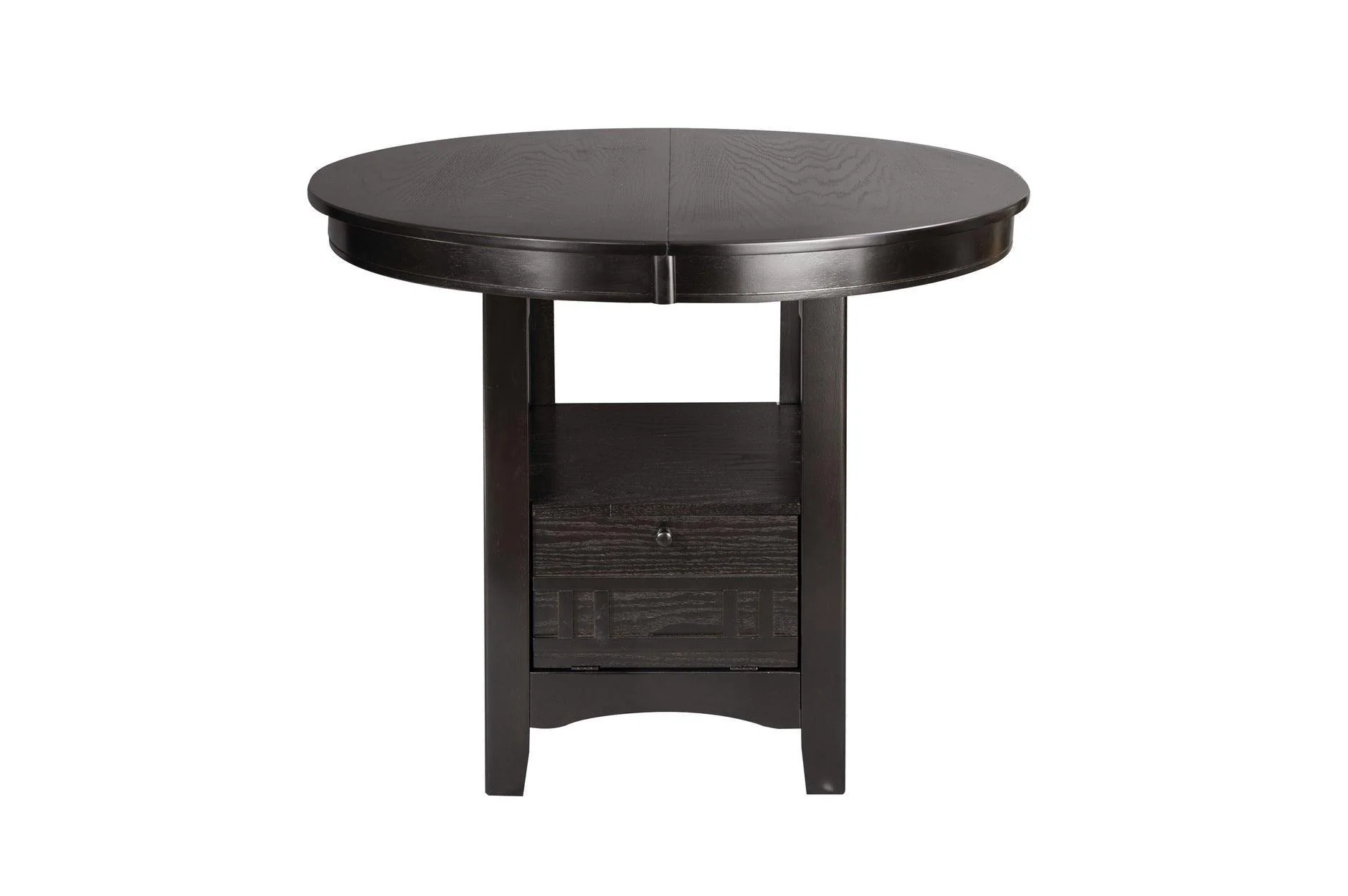 Junipero Dark Cherry Faux Leather Oval Dining Room Set - Image 2