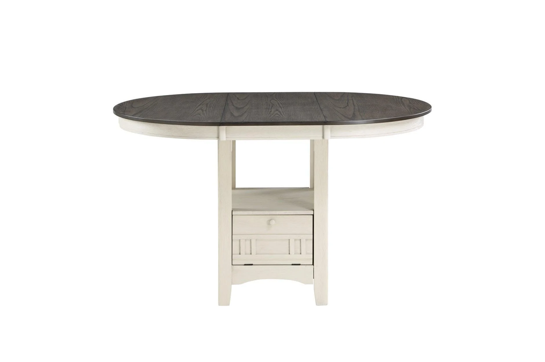 Junipero White Fabric Oval Dining Room Set - Image 2