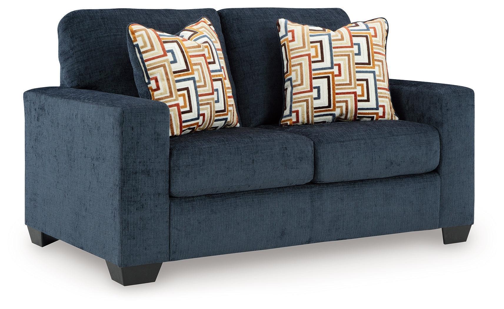 Aviemore Ink Chenille Loveseat - Image 2
