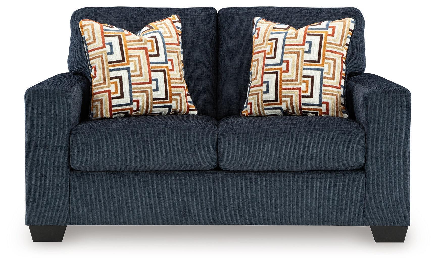 Aviemore Ink Chenille Loveseat - Image 3