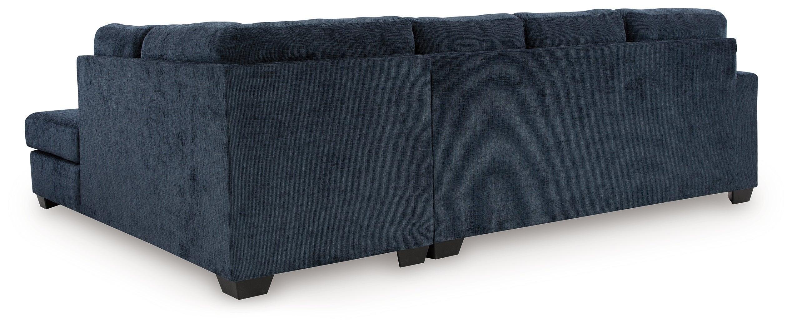 Aviemore Ink Chenille 2-Piece Sectional with Chaise - Image 3