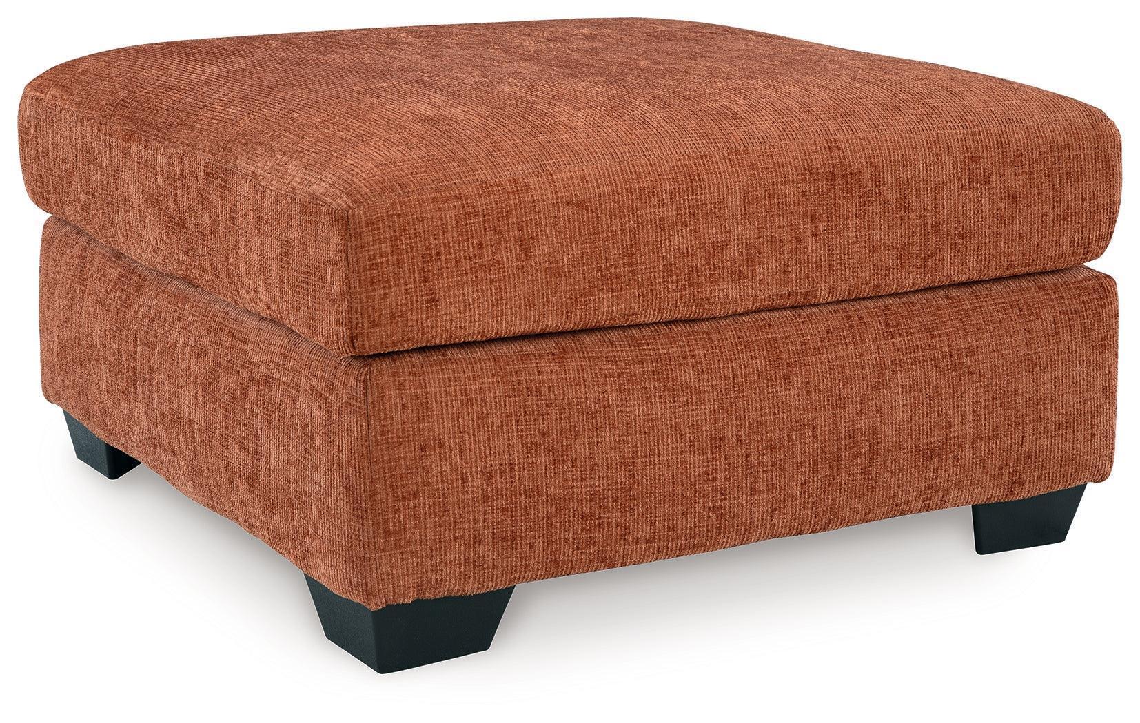 Aviemore Spice Chenille Oversized Accent Ottoman - Image 2