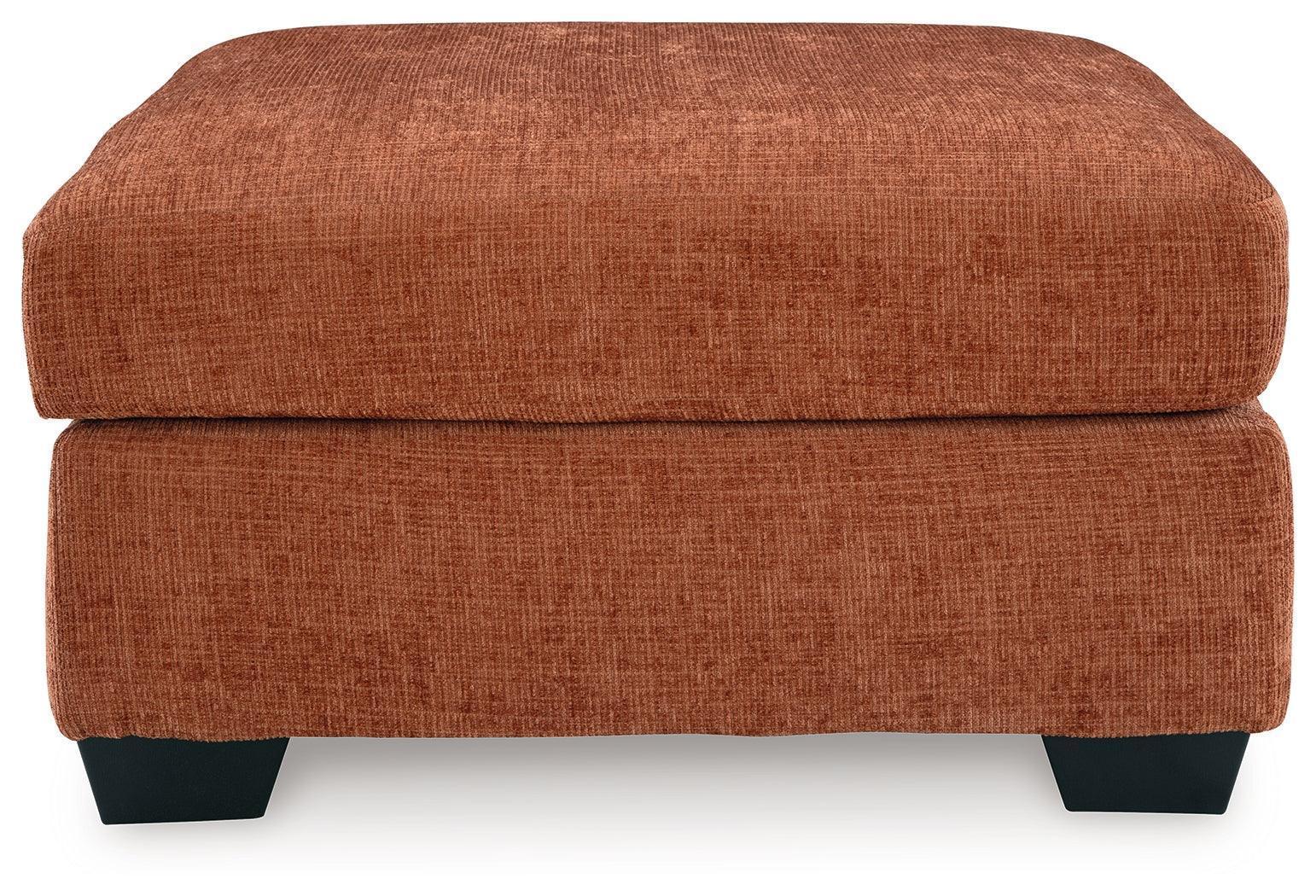 Aviemore Spice Chenille Oversized Accent Ottoman - Image 3