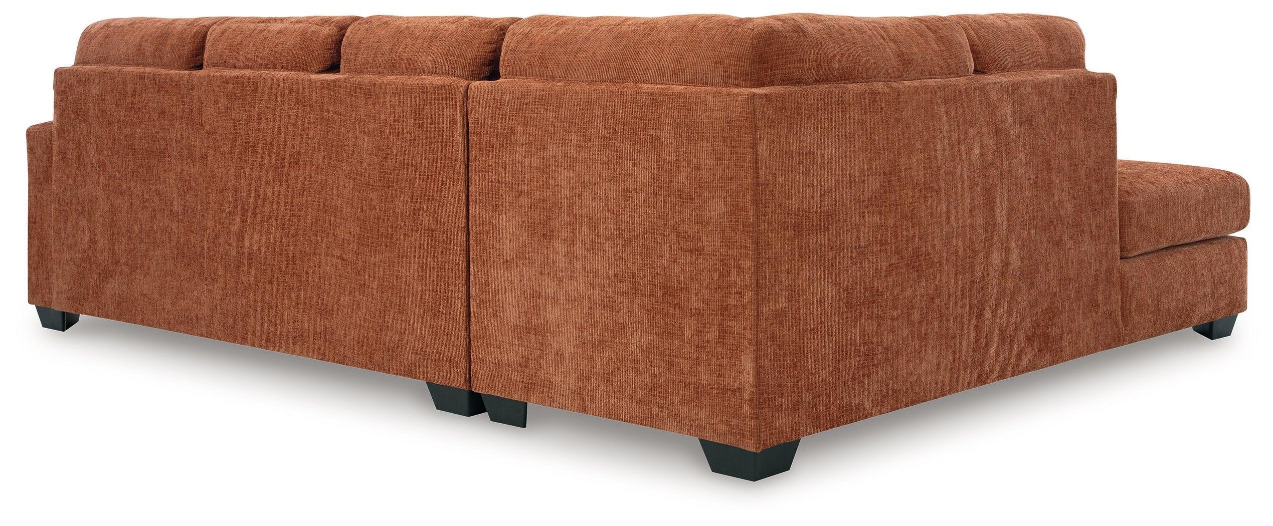 Aviemore Spice Chenille 2-Piece Sectional with Chaise - Image 3