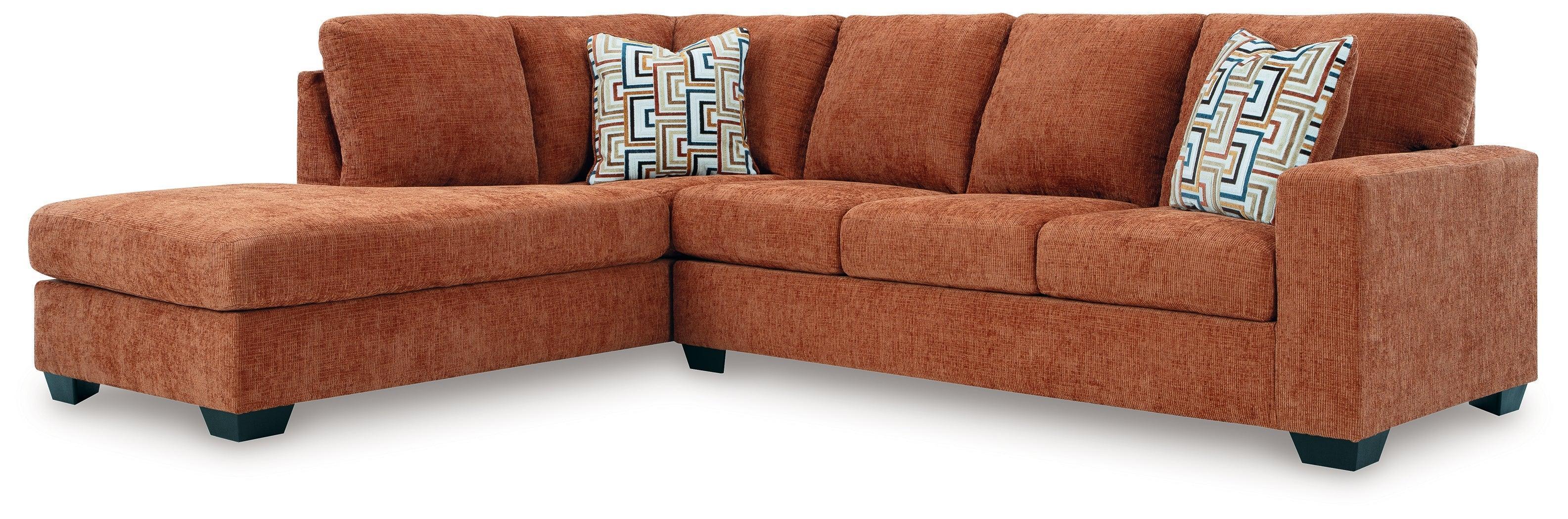 Aviemore Spice Chenille 2-Piece Sectional with Chaise - Image 2