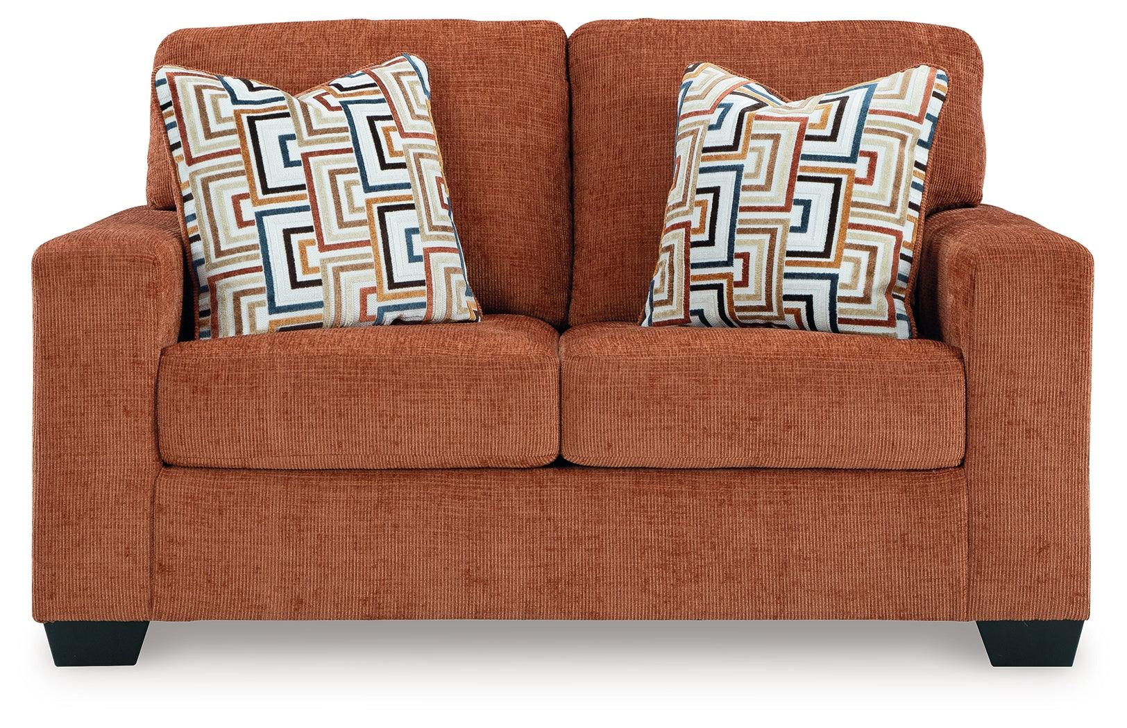 Aviemore Spice Chenille Loveseat - Image 3