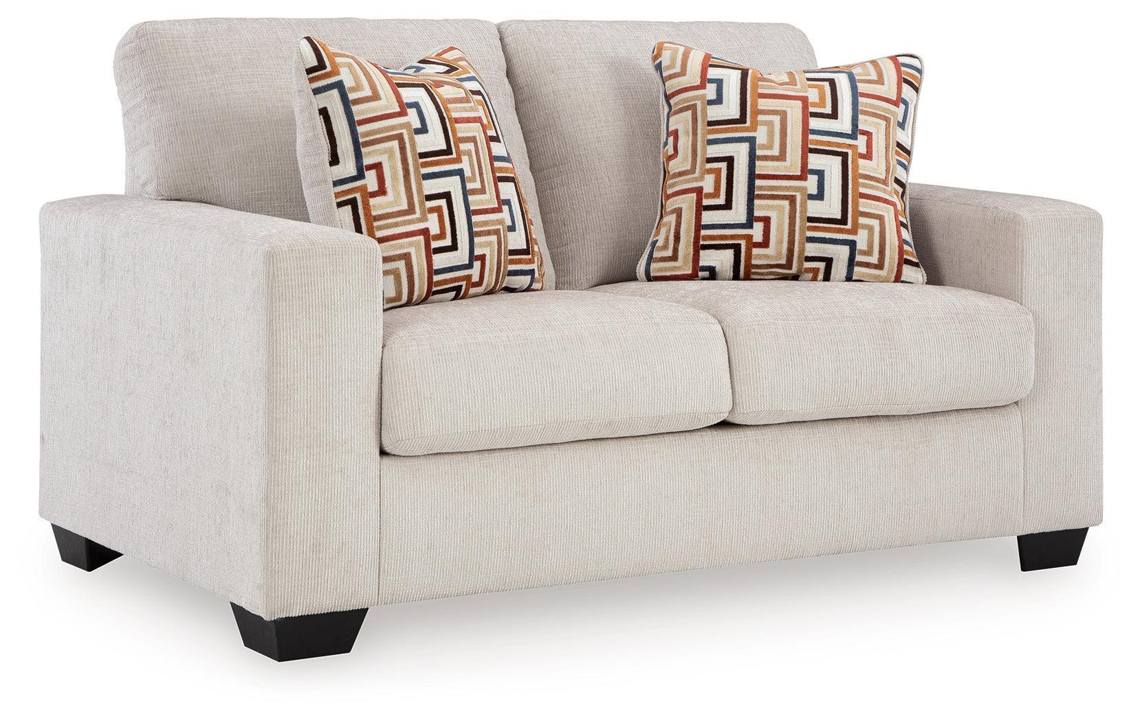 Aviemore Stone Chenille Loveseat - Image 2
