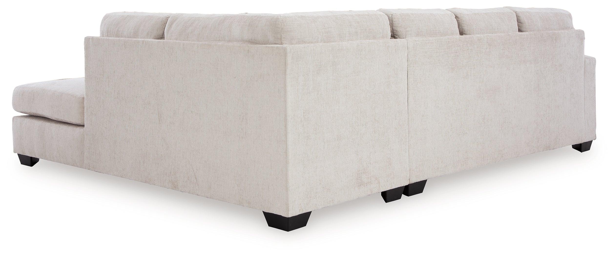 Aviemore Stone Chenille 2-Piece Sectional with Chaise - Image 3
