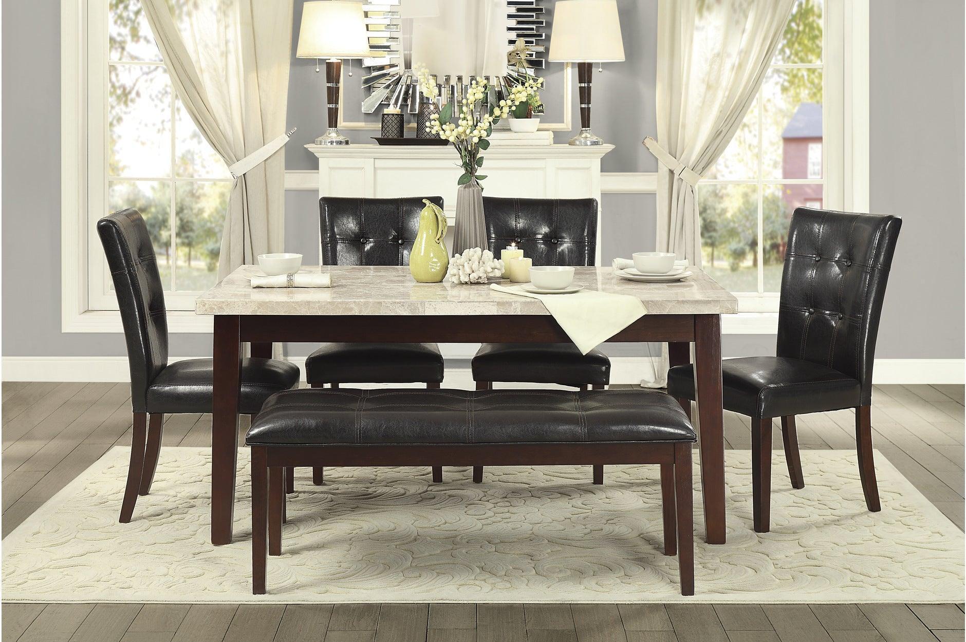 Decatur Cherry Marble TopDining Room Set - Image 3