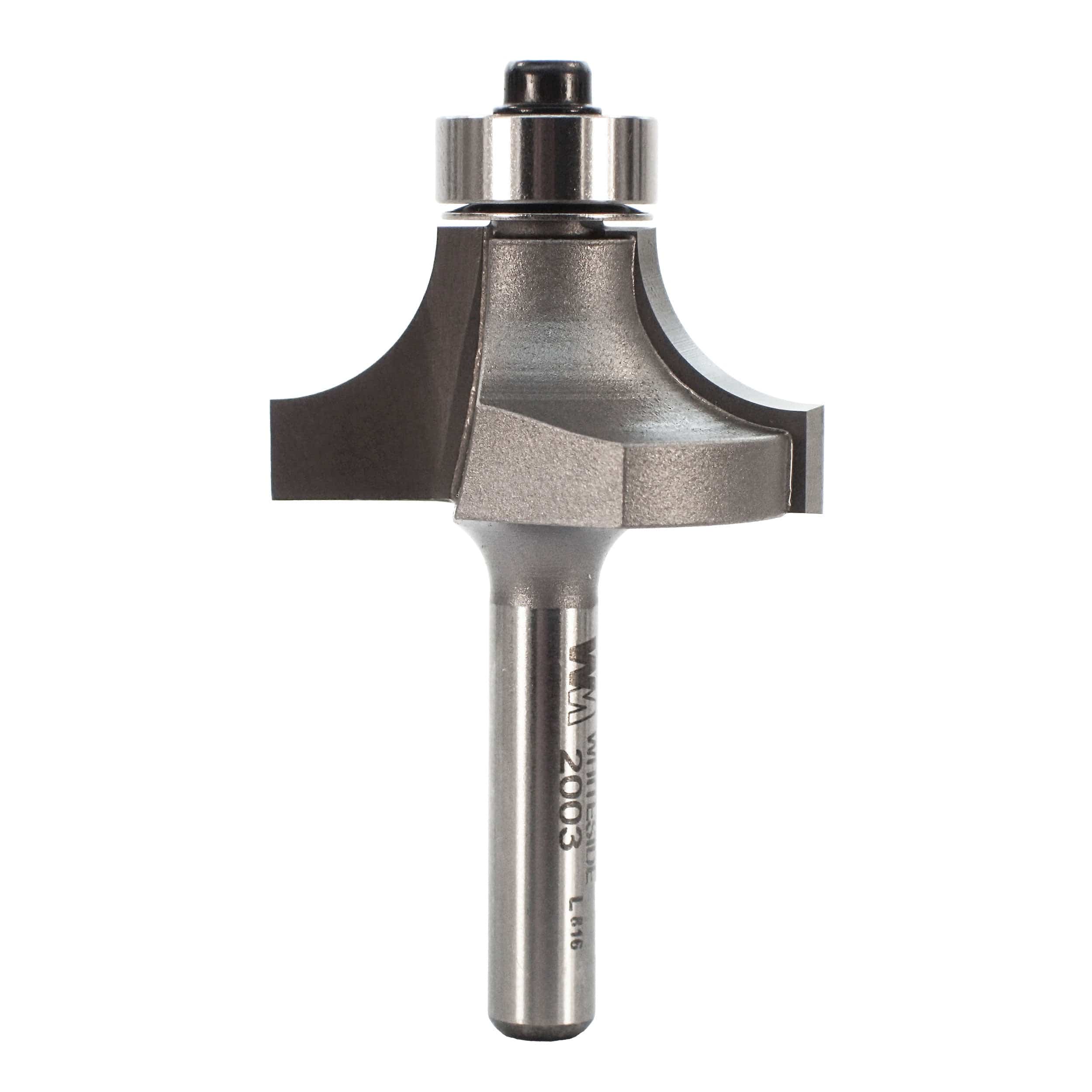 2003 Roundover Router Bit 1/4" SH 3/8" R X 1-1/4" D X 5/8" CL - Image 1