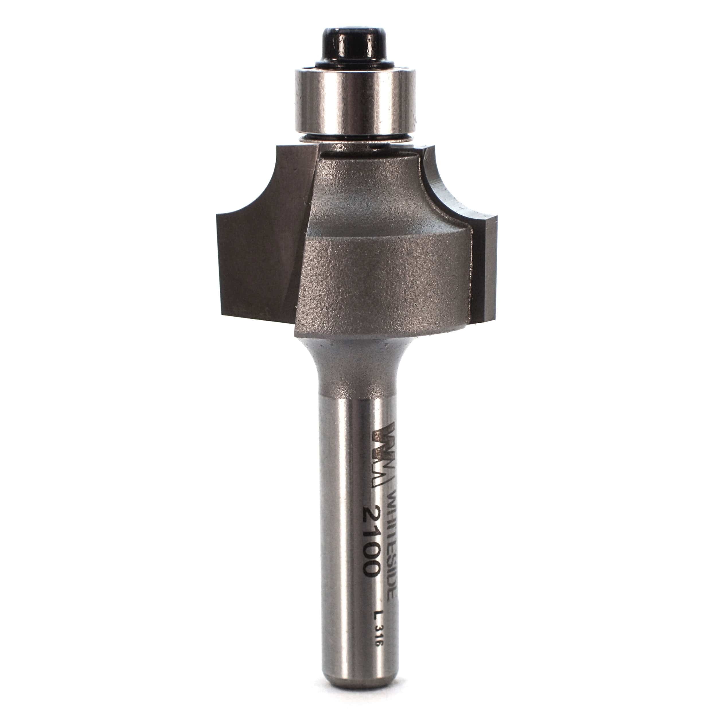 2100 Beading Router Bit 1/4" SH 3/16" R X 7/8" D X 1/2" CL - Image 1