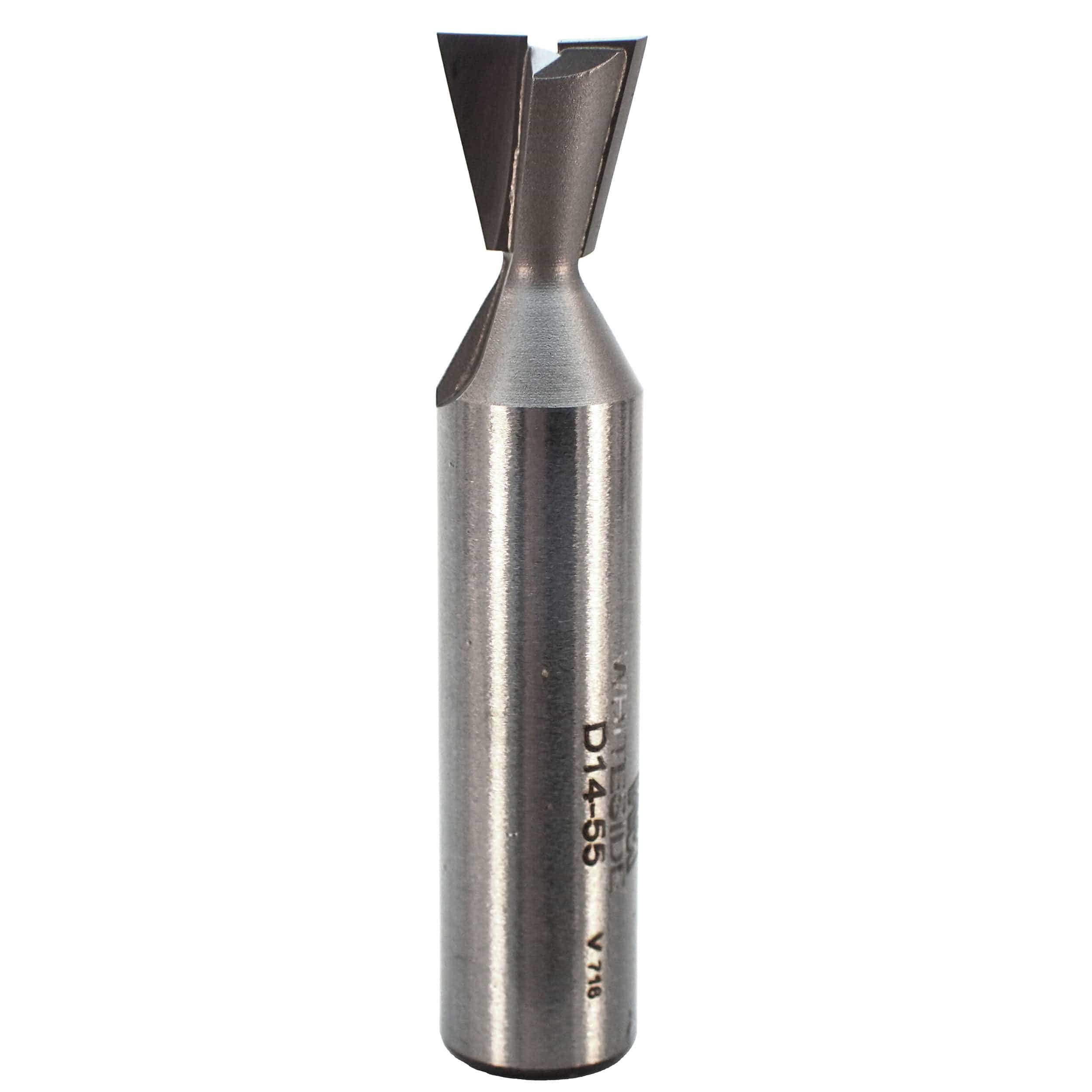 D14-55 Dovetail Router Bit 14 Degree 1/2" SH 1/2" D x 1/2" C x 2-1/2" OL - Image 1