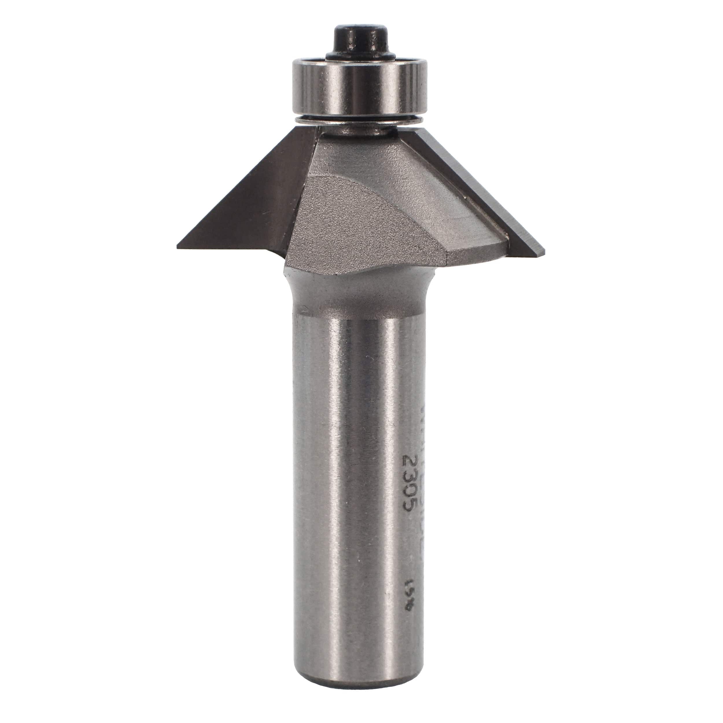 2305 Chamfer Router Bit 1/2" SH 5/8" CL X 7/16" CH 2-1/4" OL - Image 1