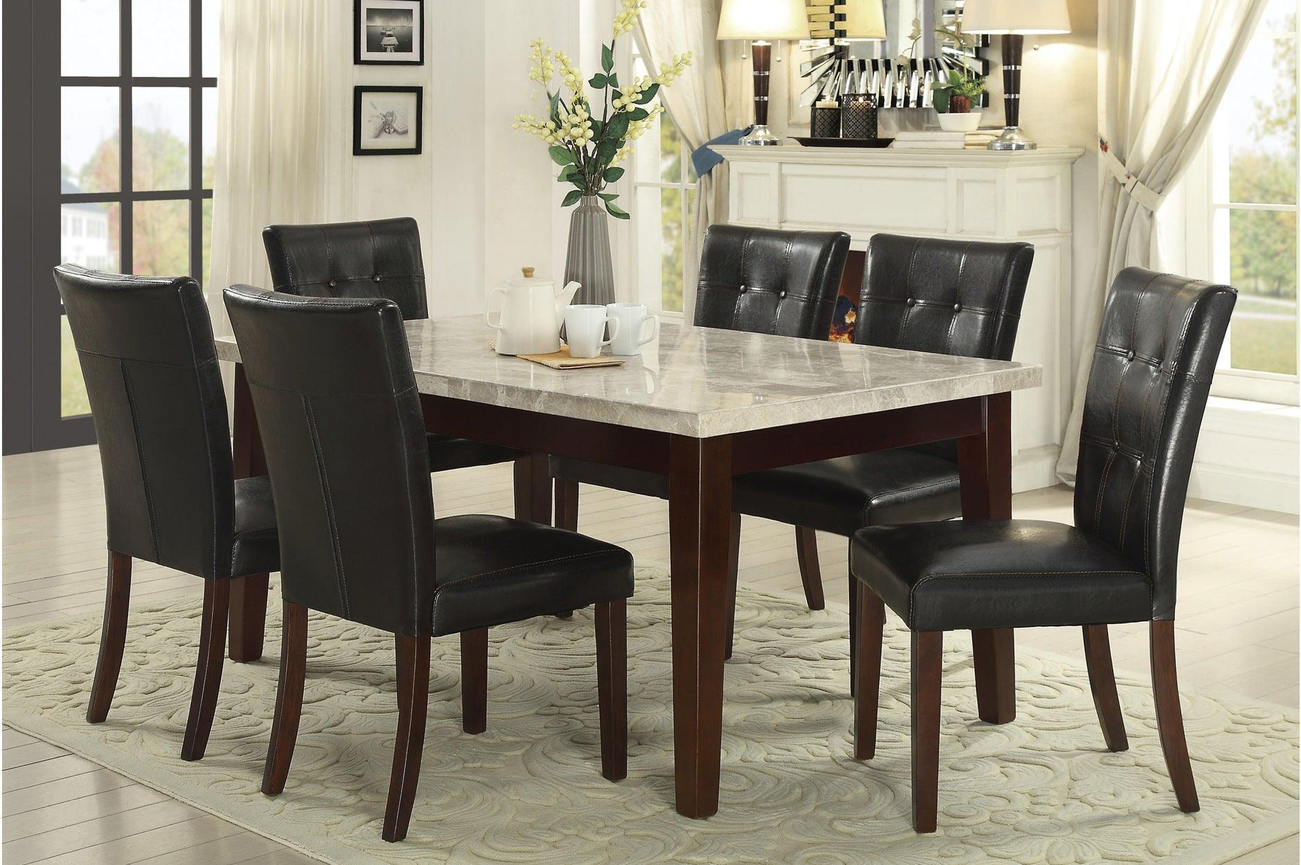 Decatur Cherry Marble TopDining Room Set - Image 1