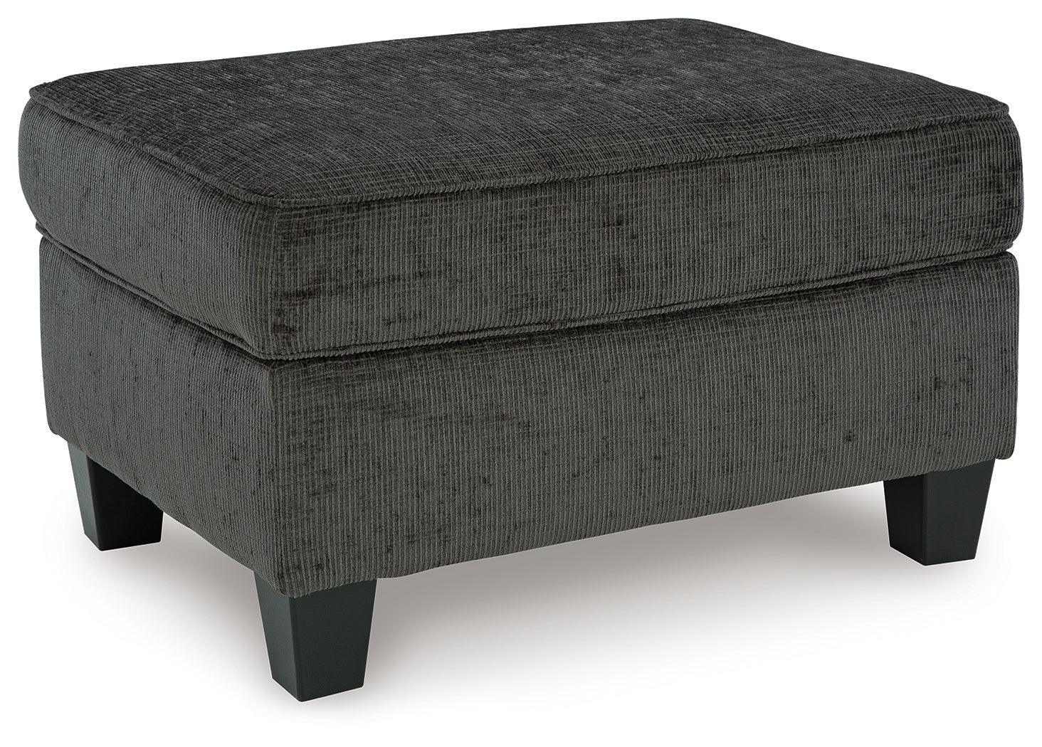 Erinslane Dusk Chenille Ottoman - Image 2