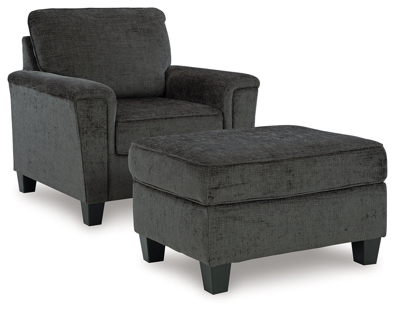 Erinslane Dusk Chair and Ottoman - Image 2